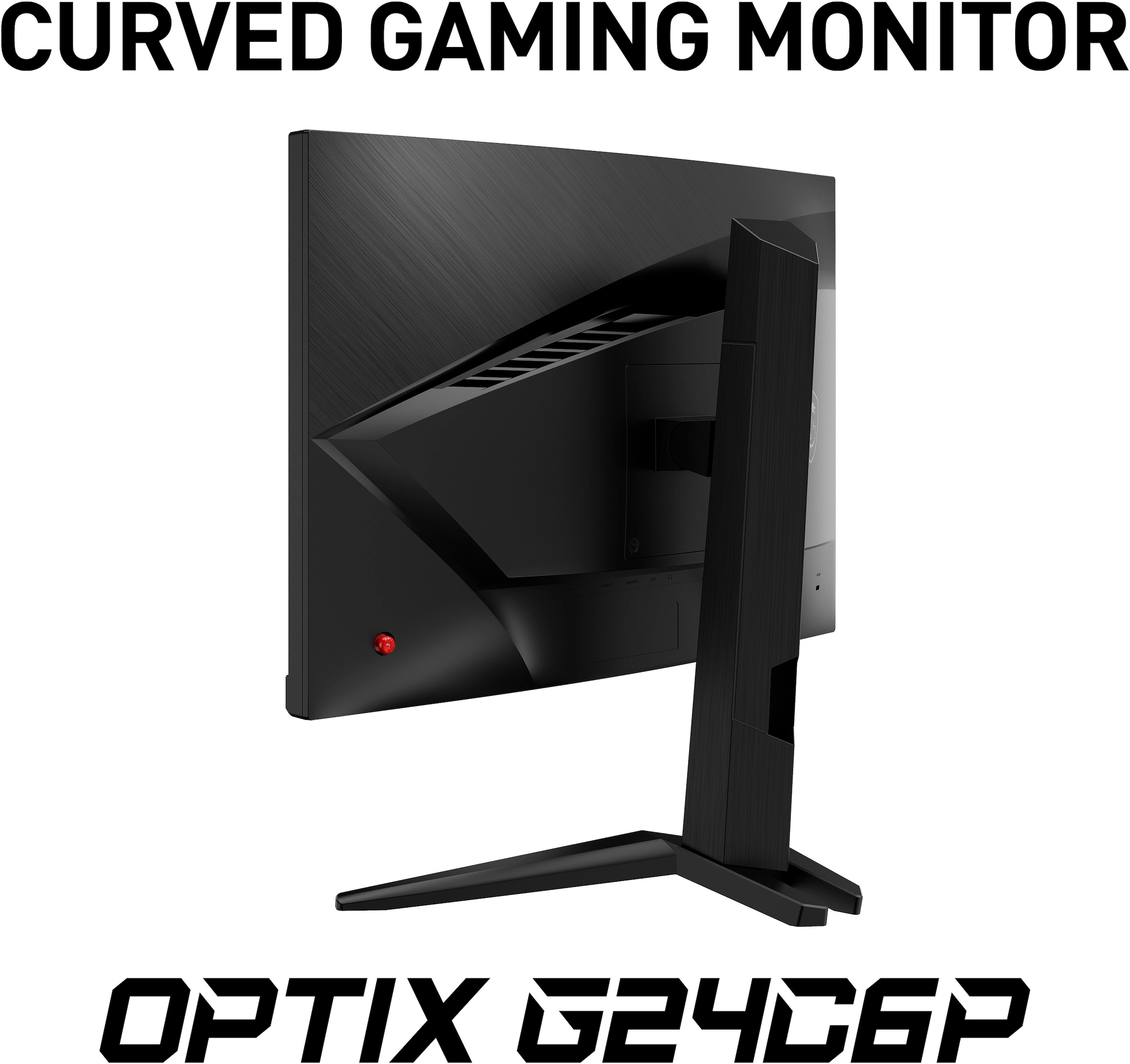 MSI Curved-Gaming-LED-Monitor »Optix G24C6P«, 60 cm/24 Zoll, 1920 x 1080 px, Full HD, 1 ms Reaktionszeit, 144 Hz, höhenverstellbar, 3 Jahre Herstellergarantie