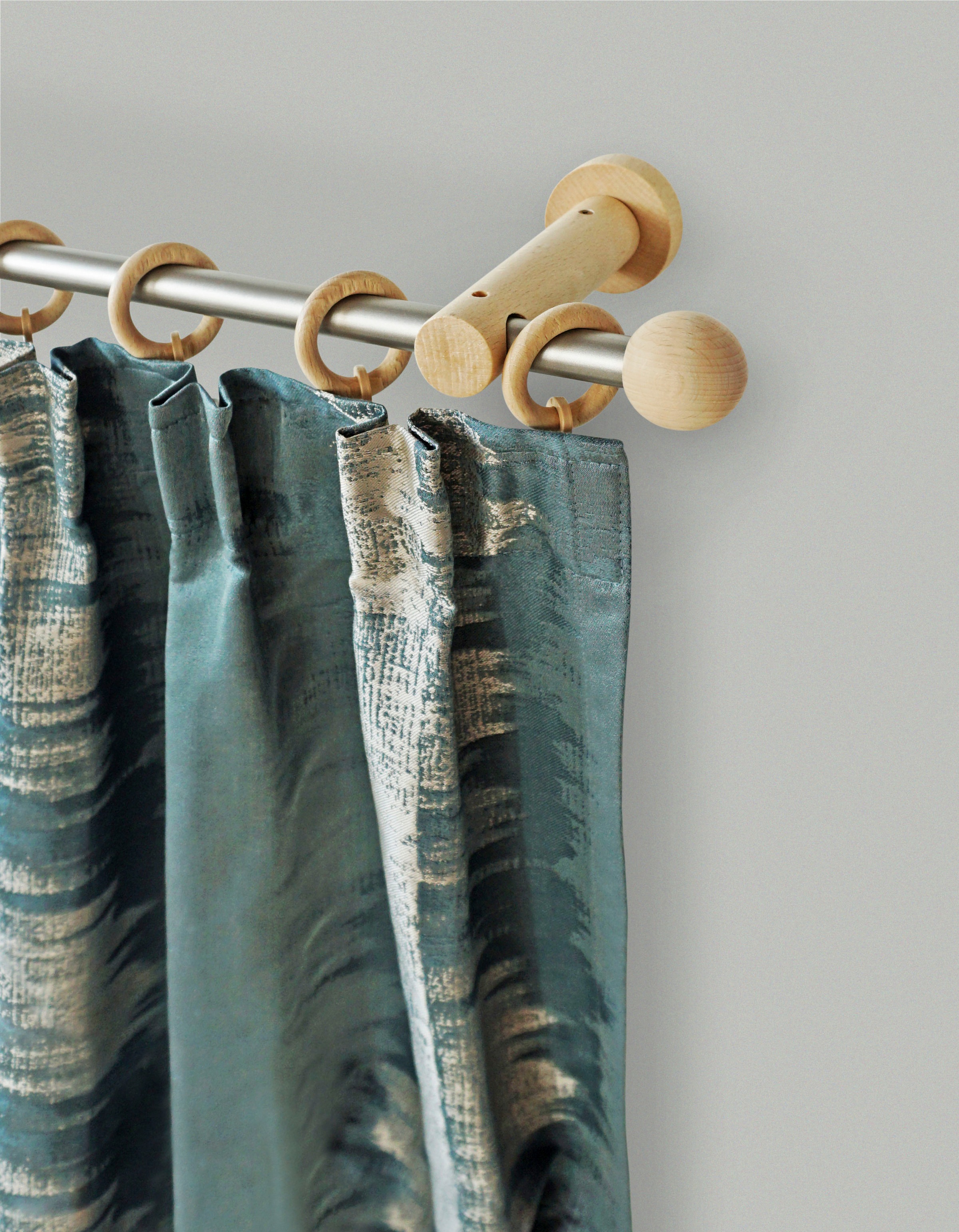 GARESA Gardinenstange »NEVADA« Ø 16 mm 1 läufig-läufig Wunschmaßlänge Wunschmaßlänge, Vorhanggarnitur, verlängerbar, mit Ringe