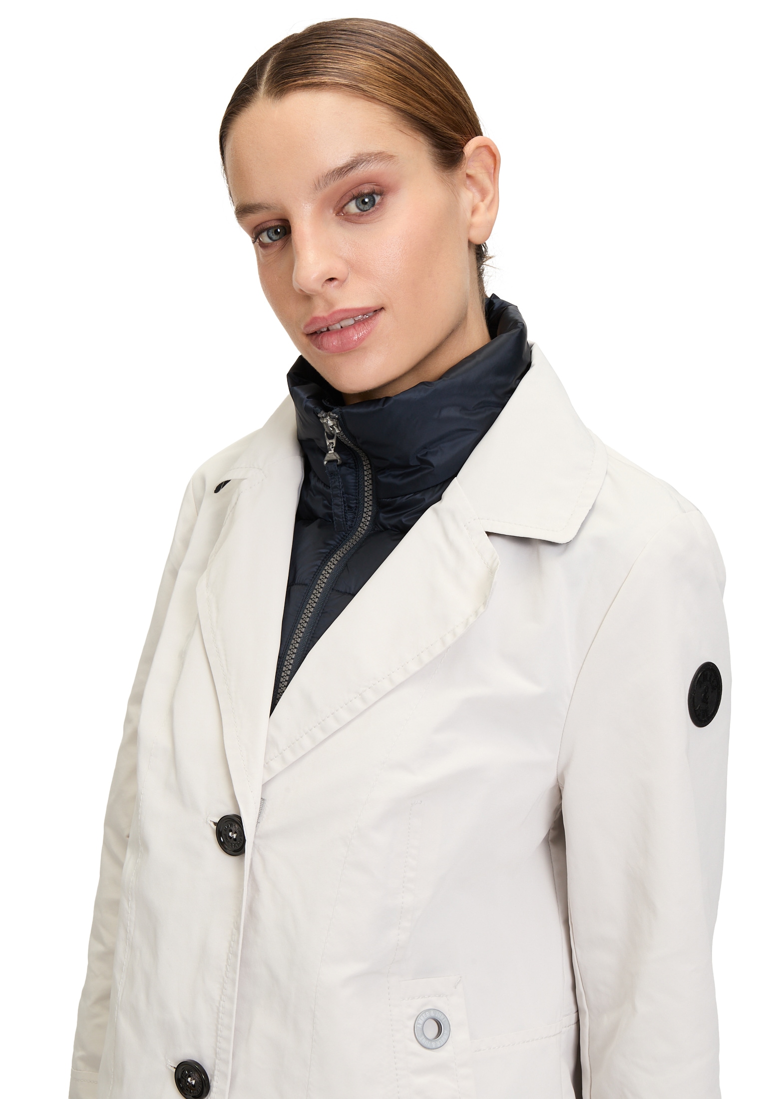 Amber & June Sommerjacke »Übergangsjacke mit abnehmbarem Westenteil«