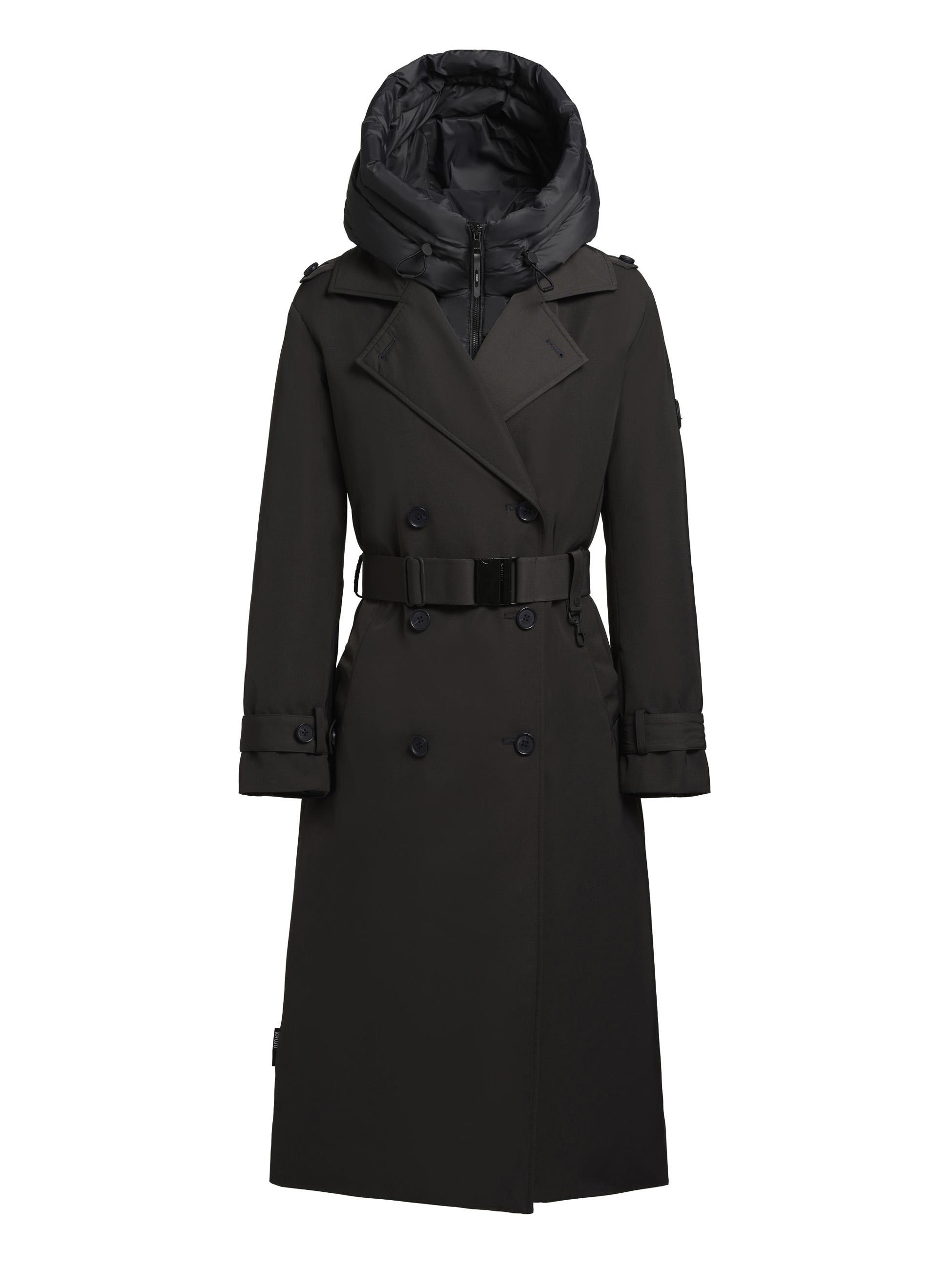 Trenchcoat »Trenchcoat Elena-YM«, Warmer Wintermantel mit doppelter Knopfleiste