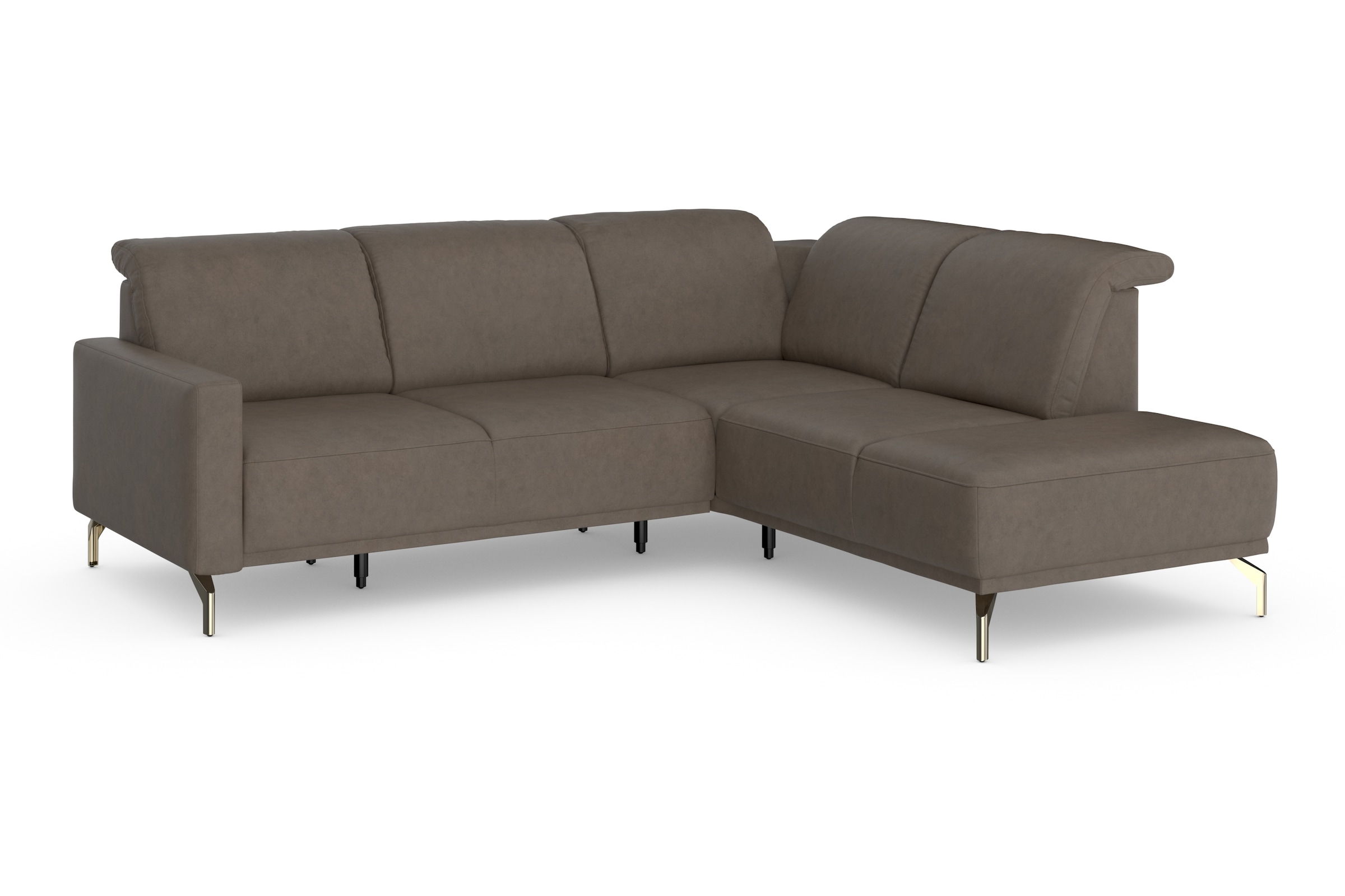 sit&more Ecksofa »Bailando L-Form«, wahlweise mit Kopfteilverstellung und Vorziehsitz, motorisch