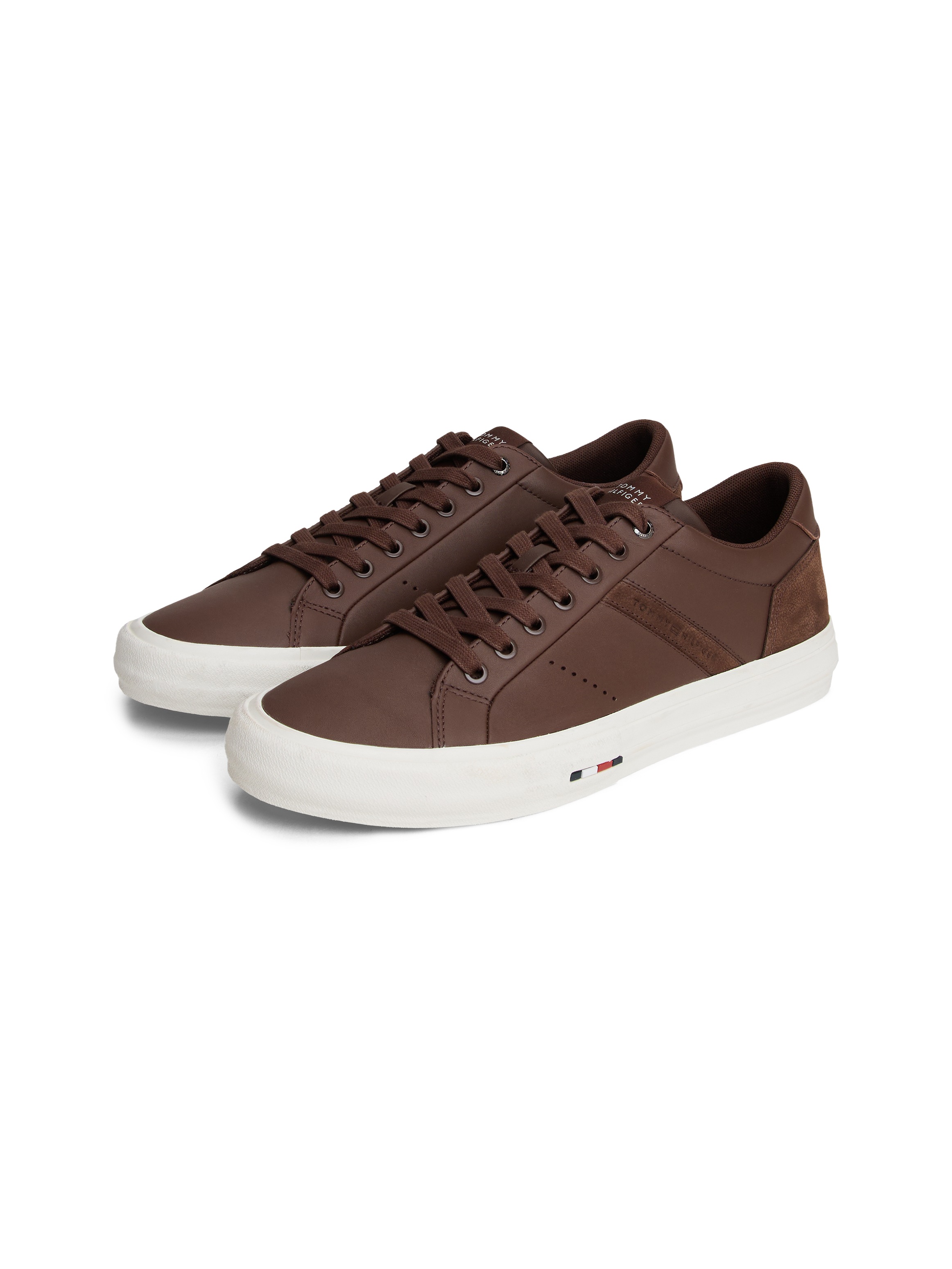 Tommy Hilfiger Sneaker »TH HI VULC LTH STREET«, Freizeitschuh, Halbschuh, Schnürer mit weich gepolstertem Schaftrand