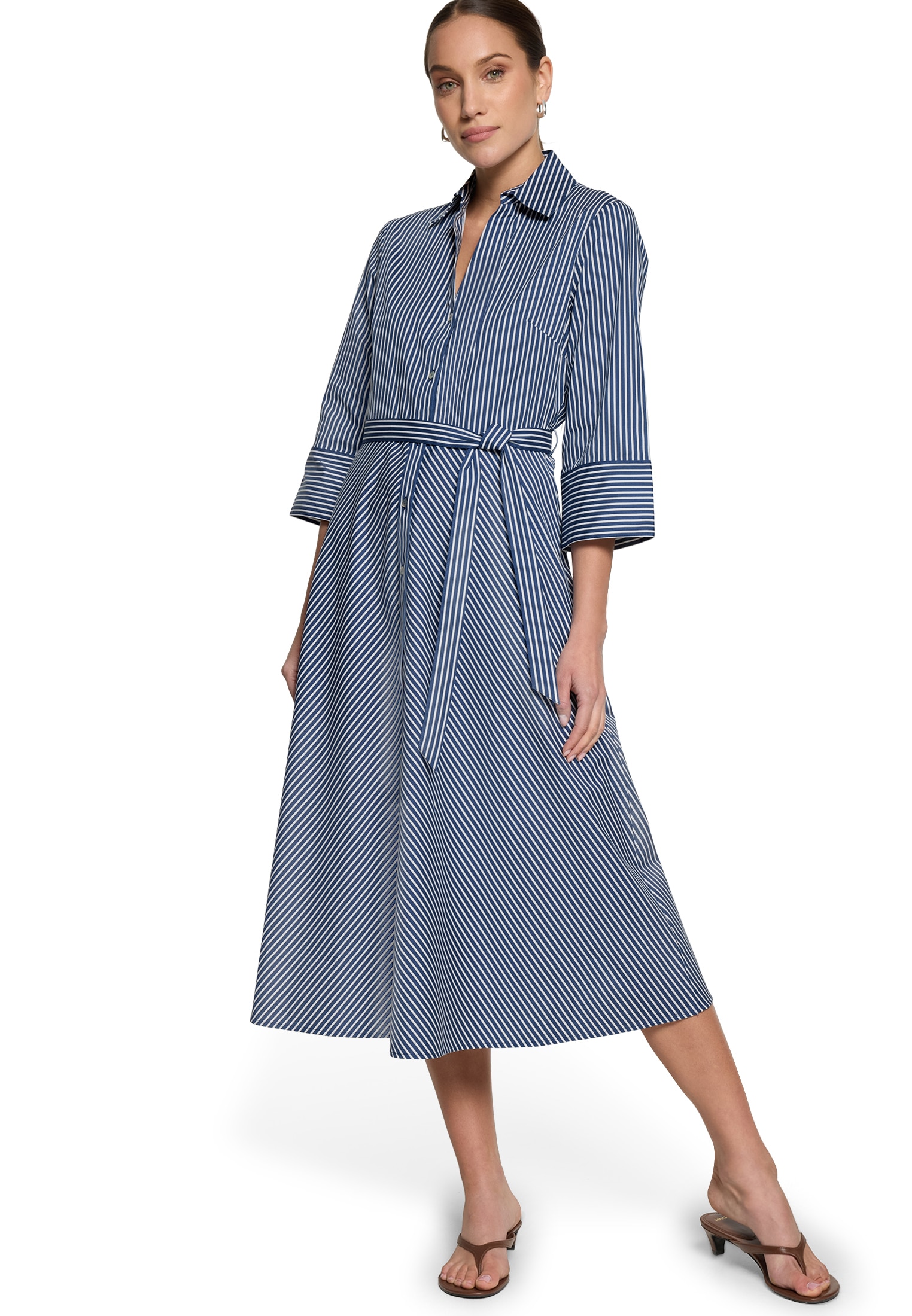 Zero Hemdblusenkleid »Hemdblusenkleid mit 3/4 Arm«