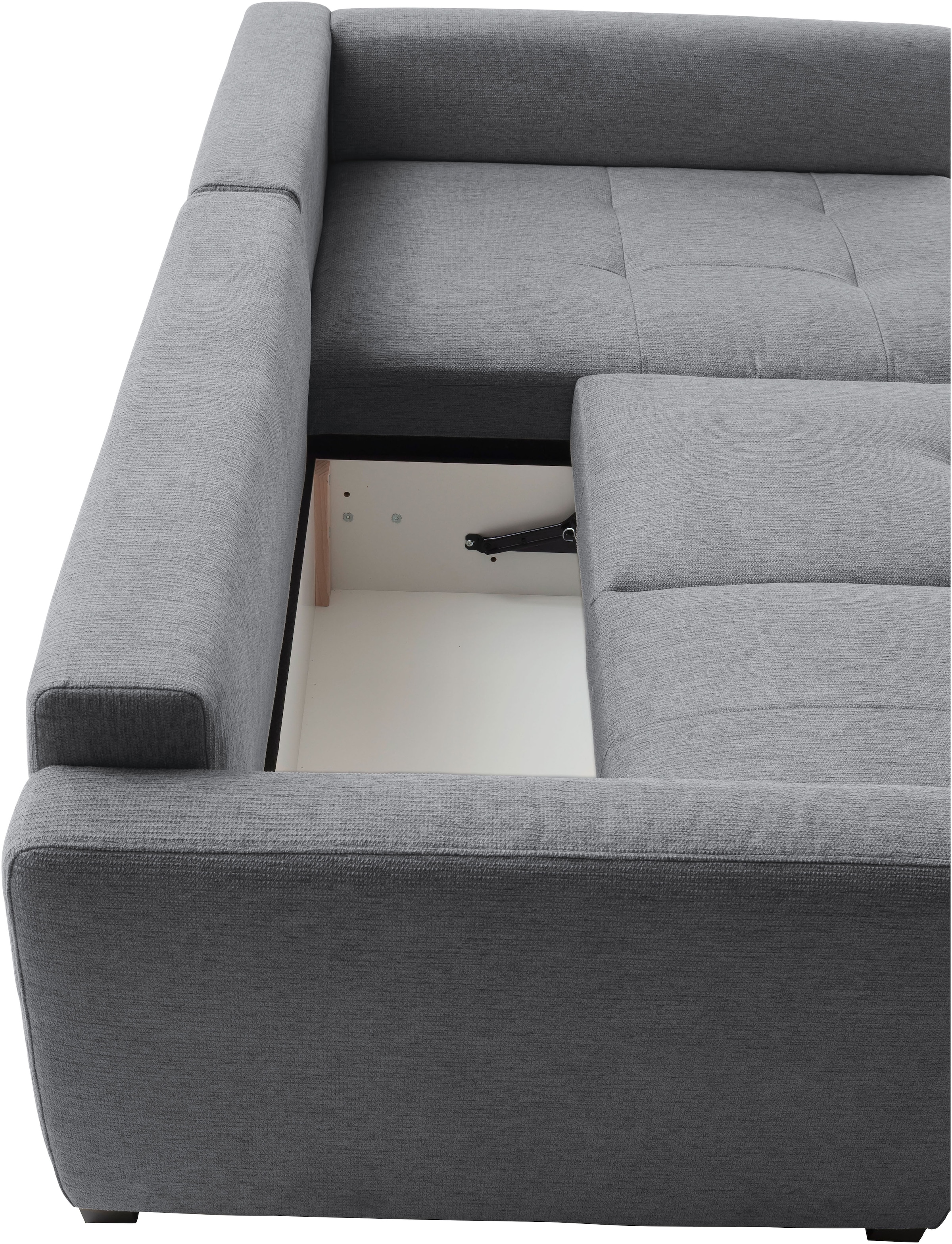 Mr. Couch Ecksofa »Pierre, L-Form mit Taschenfederkern« mit DuraSpring-Taschenfederkern bis 140 kg belastbar