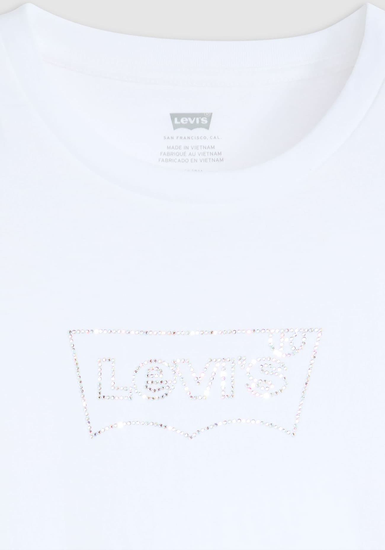 Levi's® Rundhalsshirt »THE PERFECT TEE«, mit Logo im Metallic-Holo Print