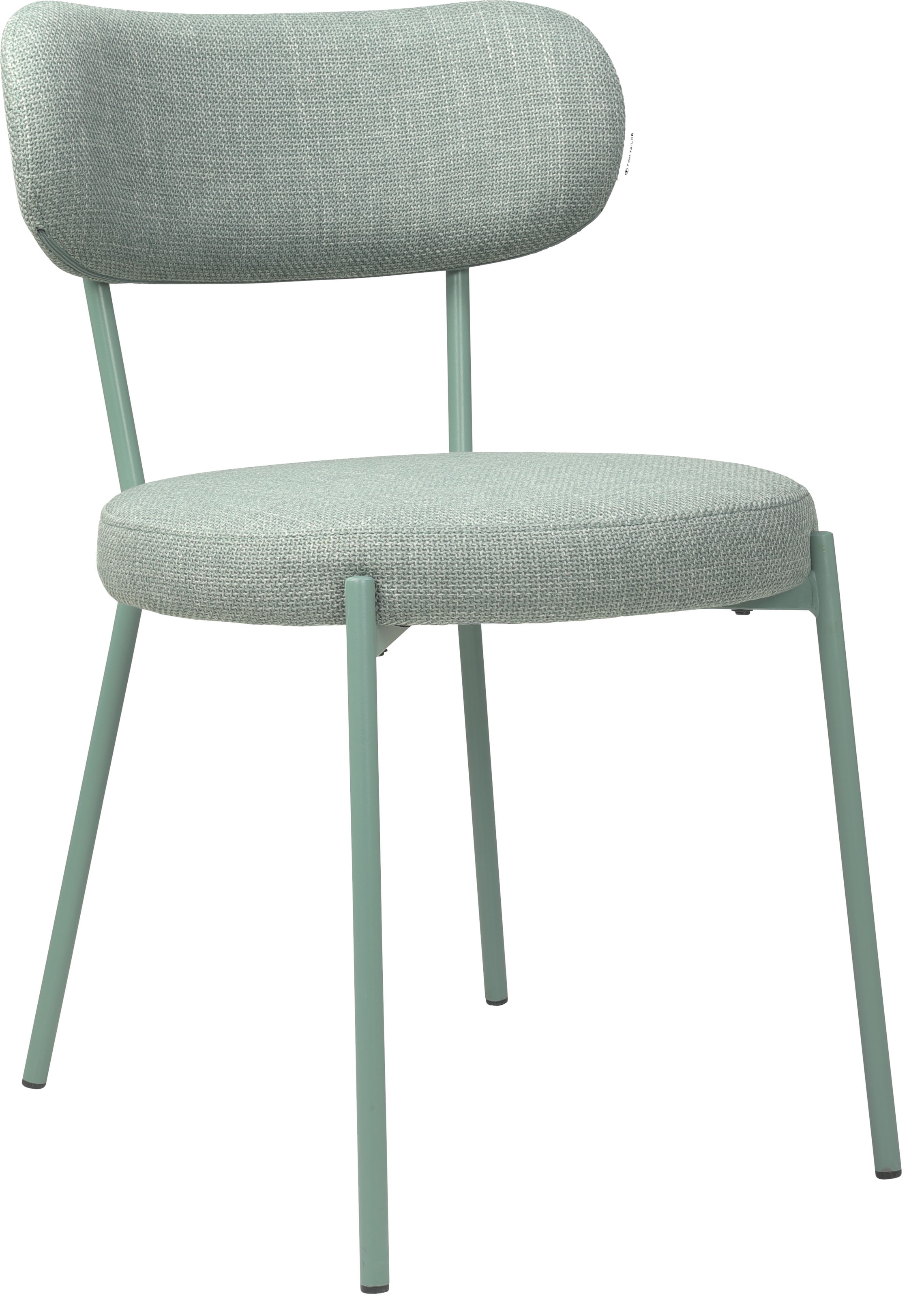 TOM TAILOR HOME 4-Fußstuhl »SOFT PAD CHAIR« (Set) 2 Stk. Webstoff Esszimmerstuhl, 4-Fußgestell, mit Rückenausschnitt
