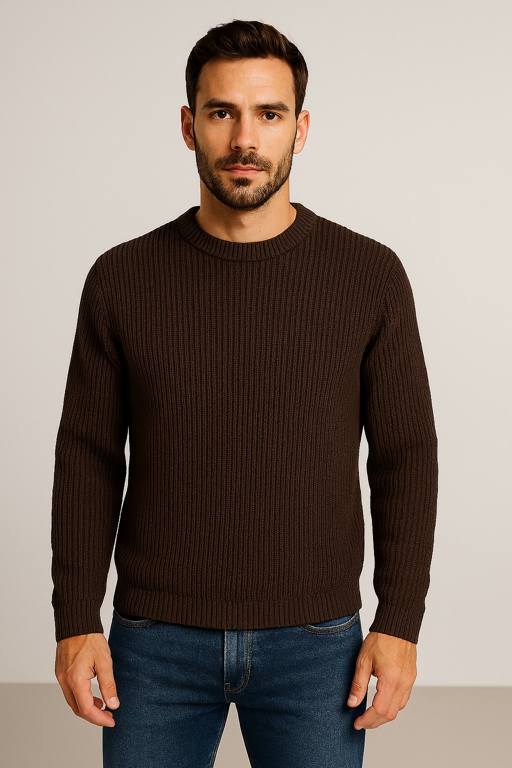 Jack & Jones Rundhalspullover »JJKAITO KNIT CREW NECK BF«