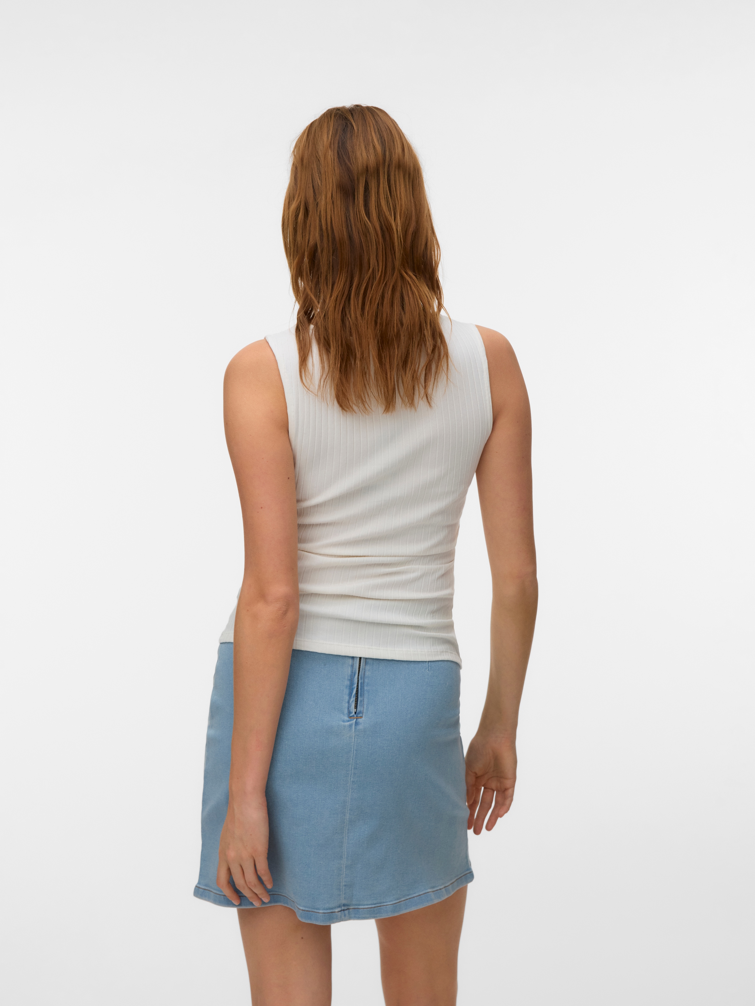 Vero Moda Shirttop »VMRUBY SL TOP JRS NOOS« Baumwollmischung