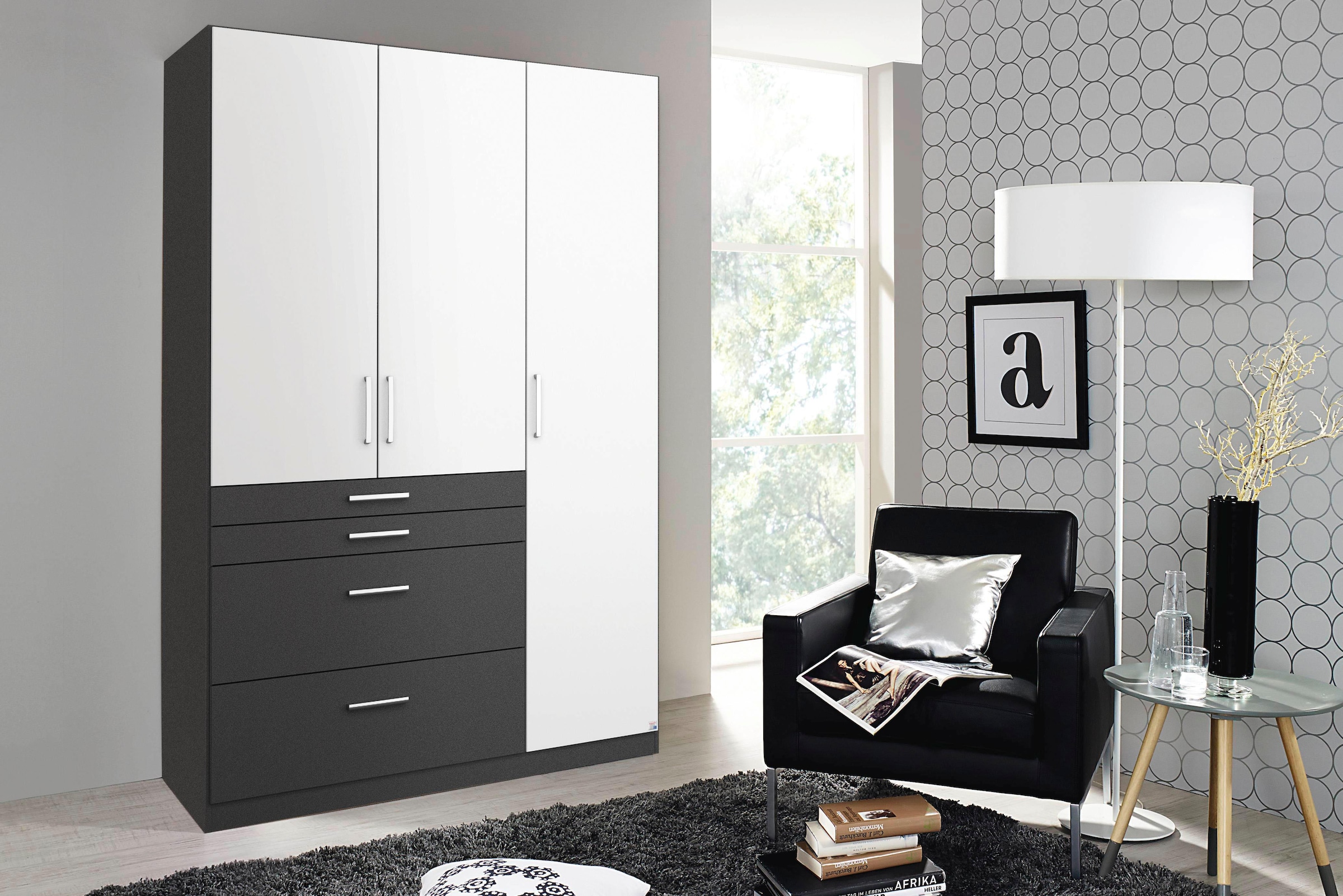 rauch Kleiderschrank »Harburg Drehtürenschrank Schlafzimmerschrank mit viel Stauraum«, Bestseller Schrank Garderobe im Schlafzimmer