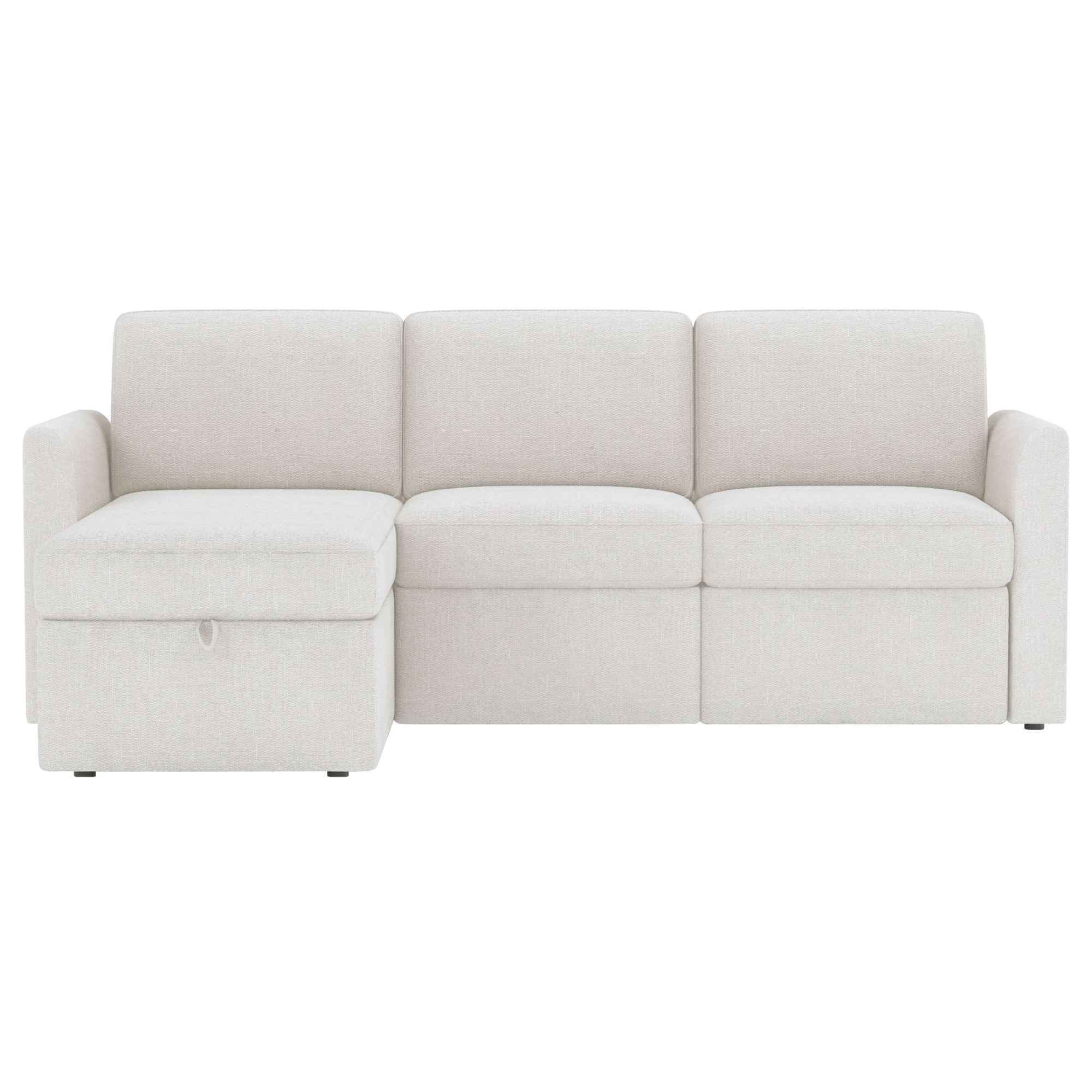 Dorel Home Ecksofa »NORDHUS, L-Form, 200 cm, Recamiere rechts/links montierbar« großer Stauraum, softer Cord und feiner Webstoff-Bezug