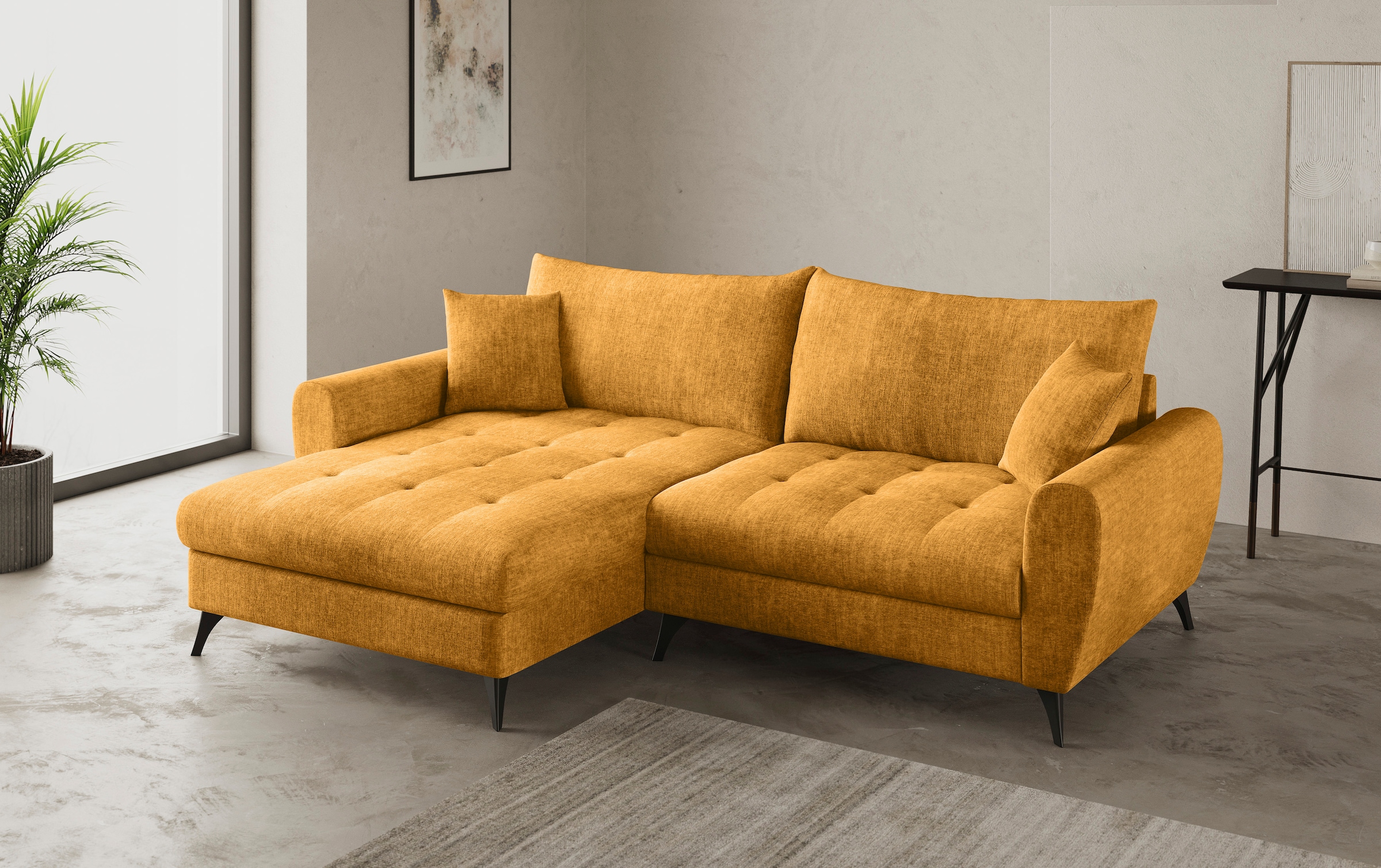 Mr. Couch Ecksofa »Blackburn II, L-Form«, Mit Kaltschaumpolsterung bis 140 kg belastbar
