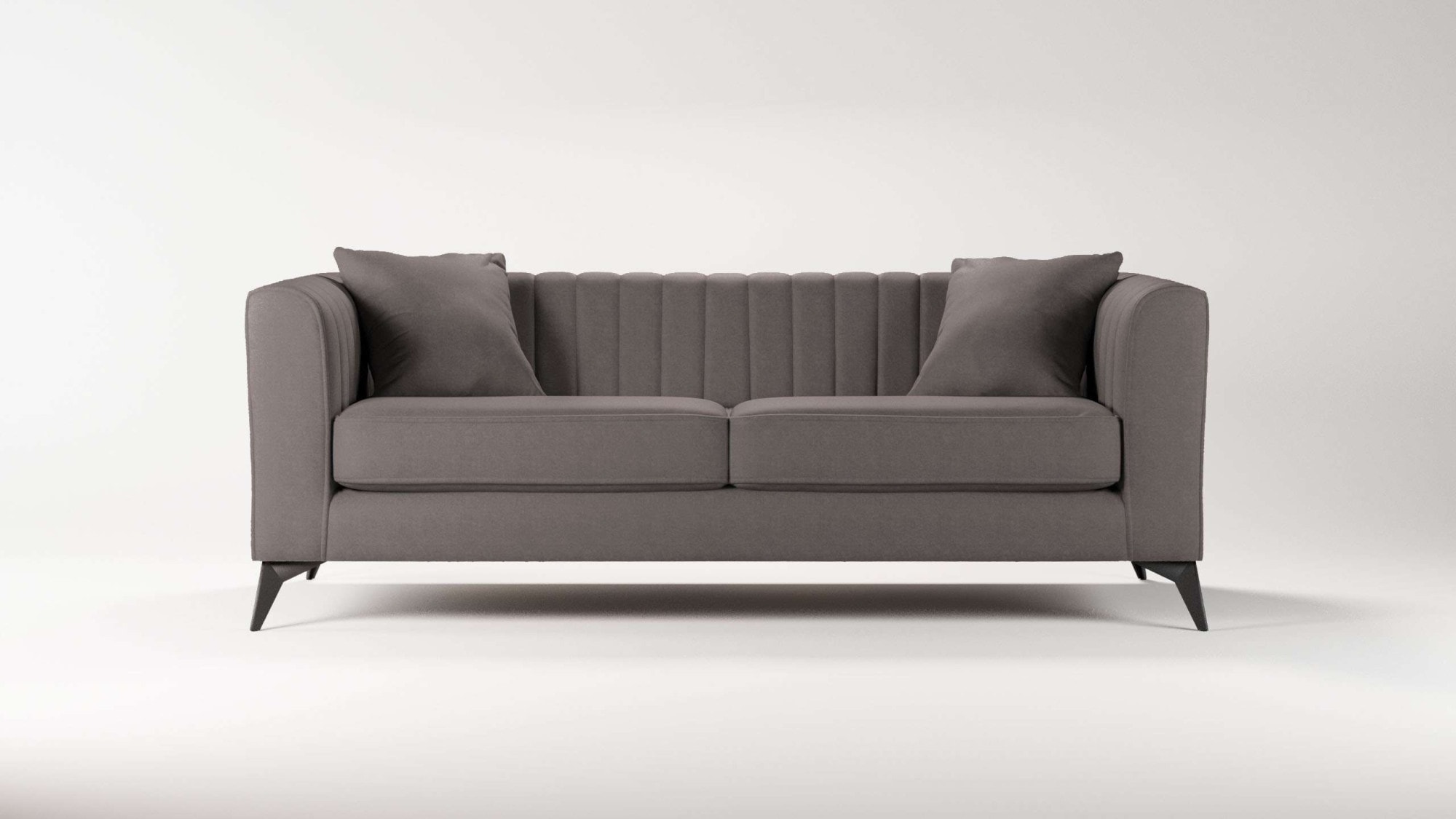 Home affaire 3-Sitzer »MATTHEW elegantes Designsofa, Maße B/T/H: 201/86/74 cm« feine Steppung im Rückenbereich, lose Sitzkissen, incl. Zierkissen