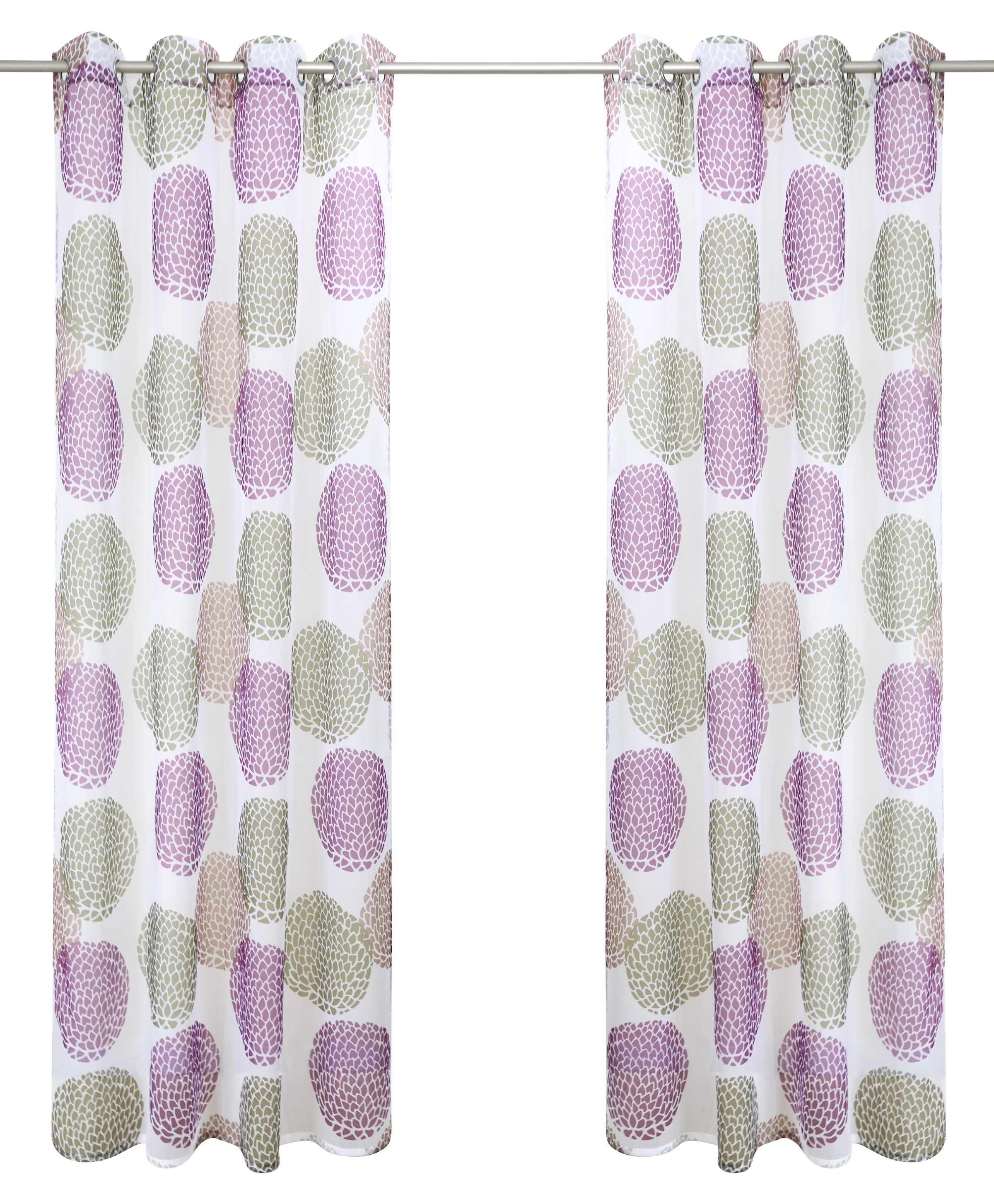 my home Gardine »BELEM«, (1 St.), 1 Schal, Polyester, Kreise