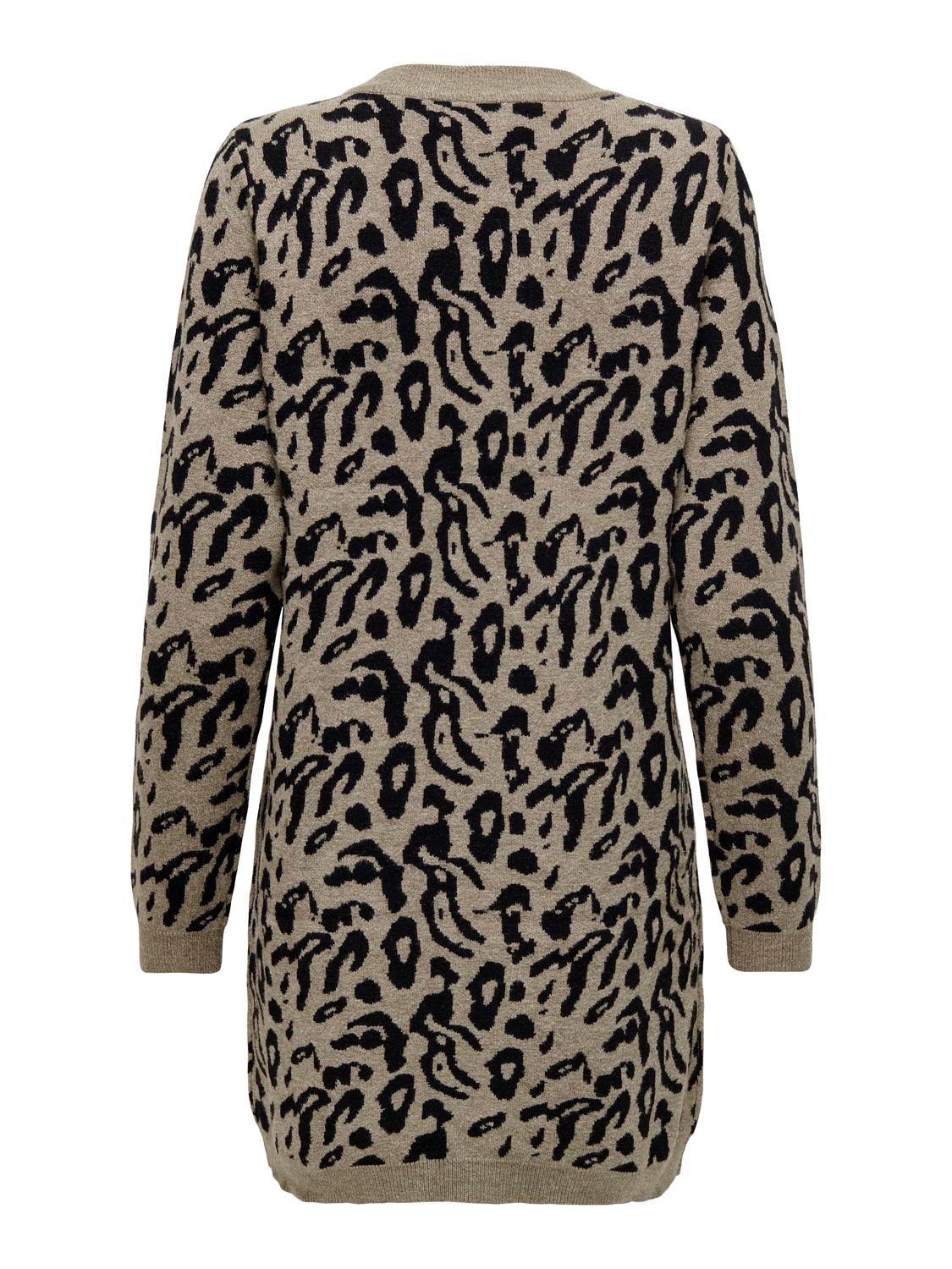 ONLY Strickkleid »ONLJENNI LS ANIMAL DRESS EX KNT«