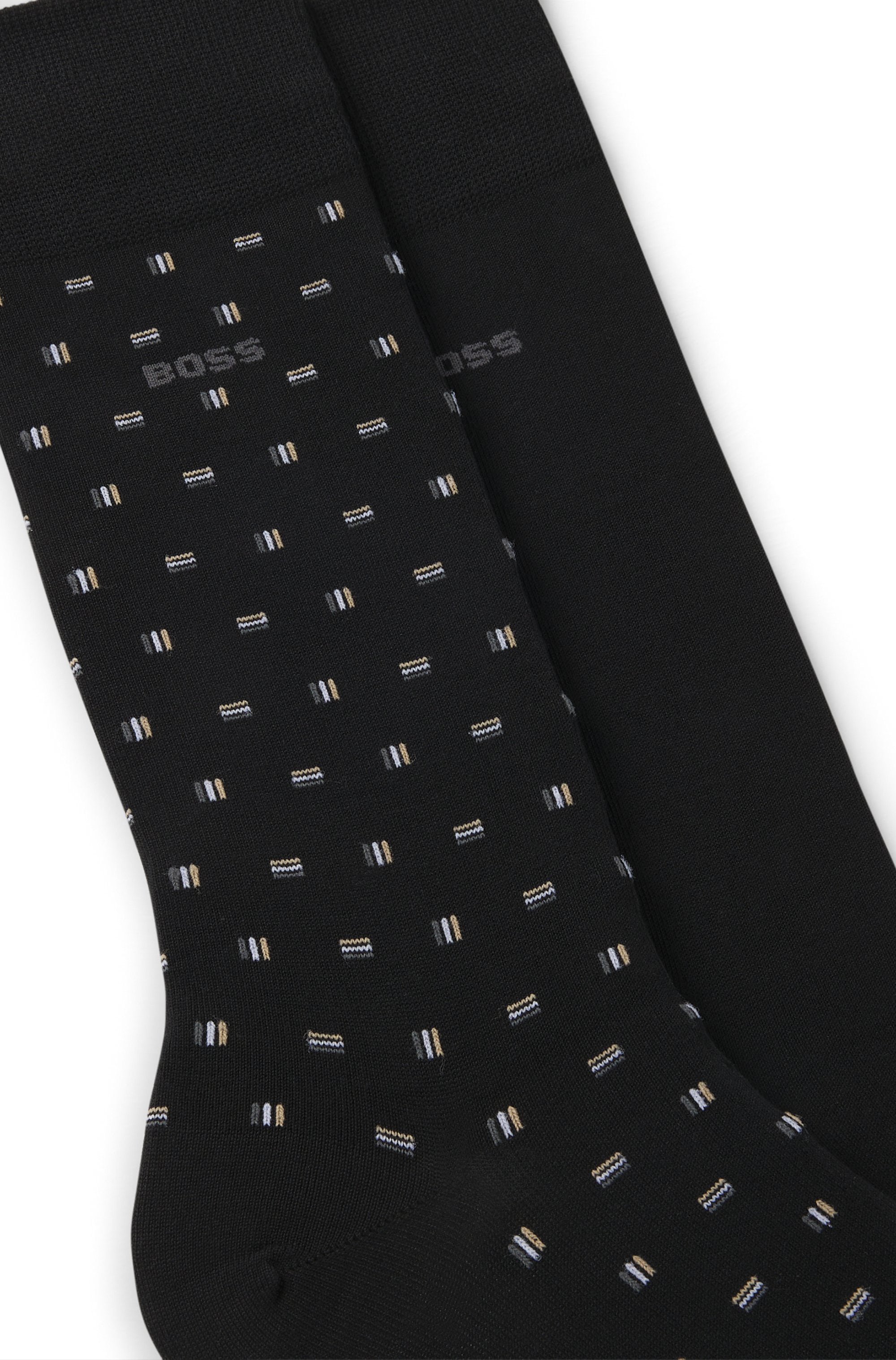 BOSS Businesssocken »2P RS Mini Iconic«, (2 Paar), Socken Pack aus 1x uni und 1x minimalistisches Muster