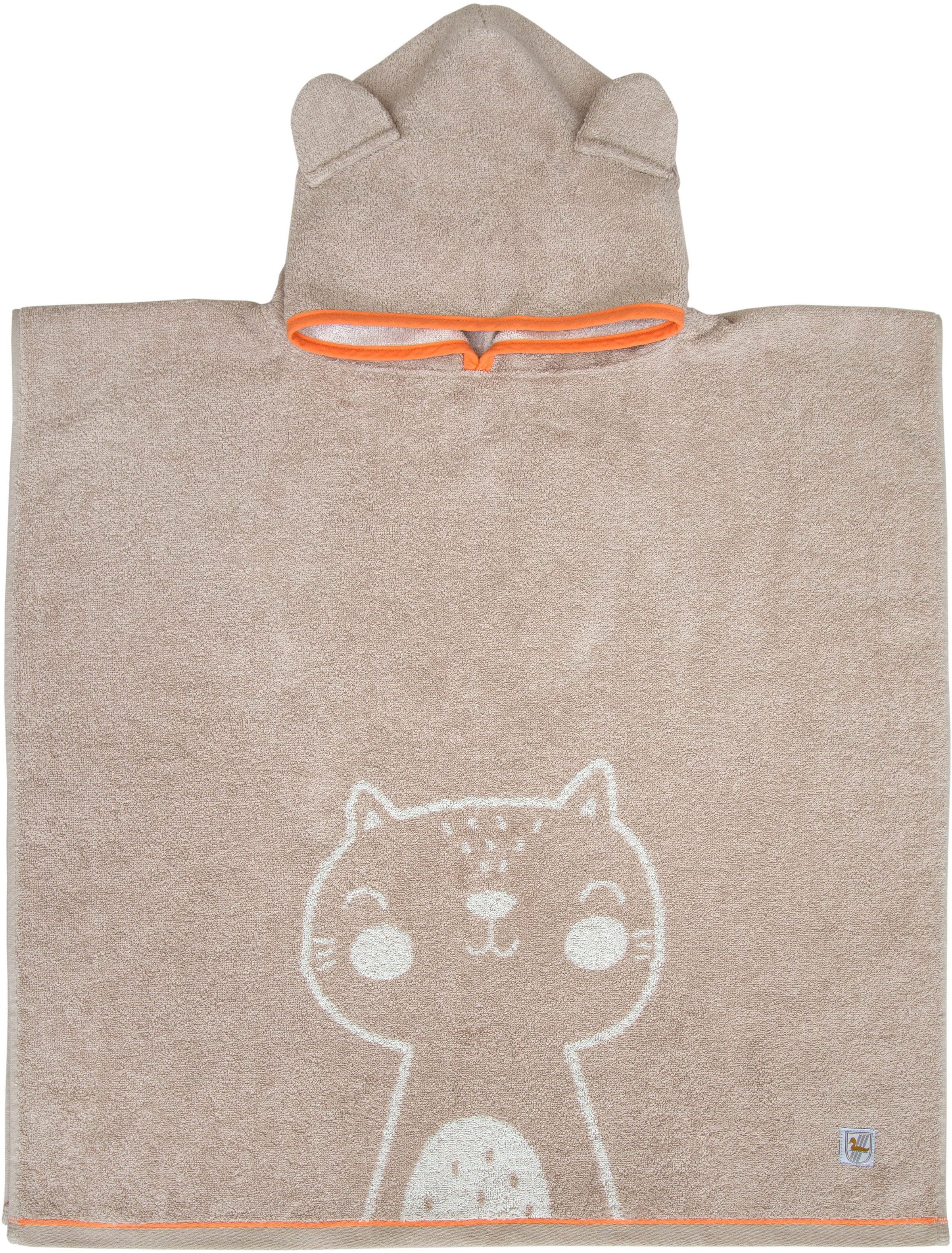 Badeponcho »Katze«, (Packung, 1 St.)