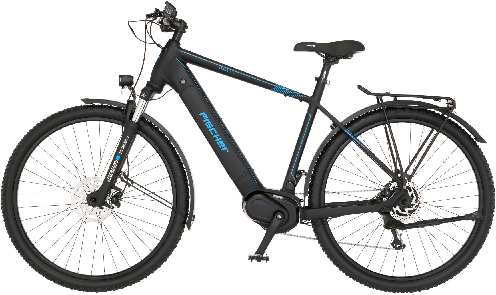 FISCHER Fahrrad E-Bike »TERRA 4.5i 522«, 10 Gang, Shimano, Deore, Mittelmotor 250 W, (mit Schloss), Pedelec