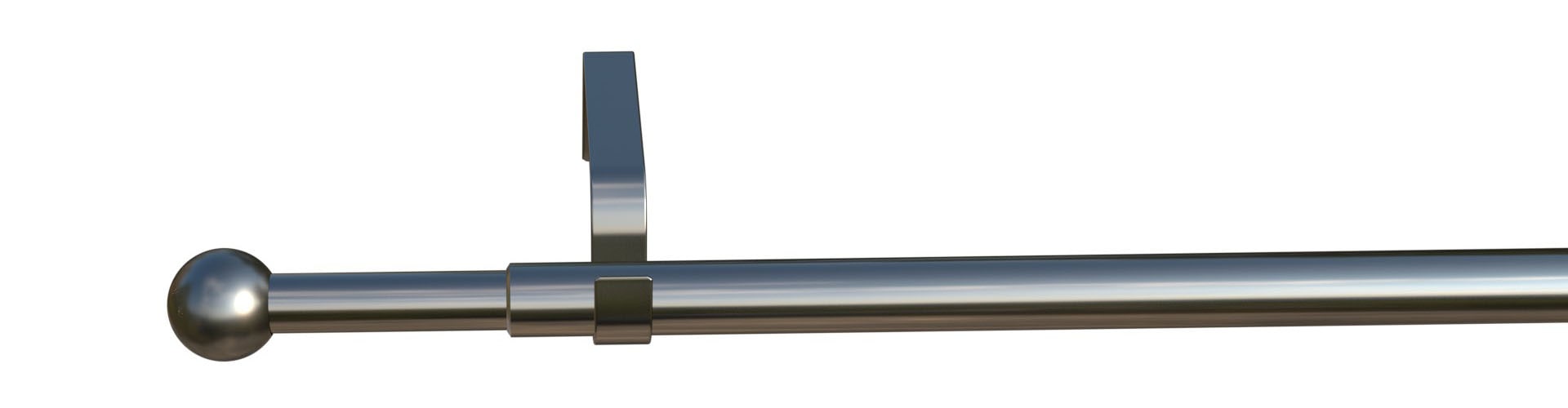 indeko Gardinenstange »Formentor« Ø 16 mm 1 läufig-läufig ausziehbar stufenlos verstellbare Teleskopstange