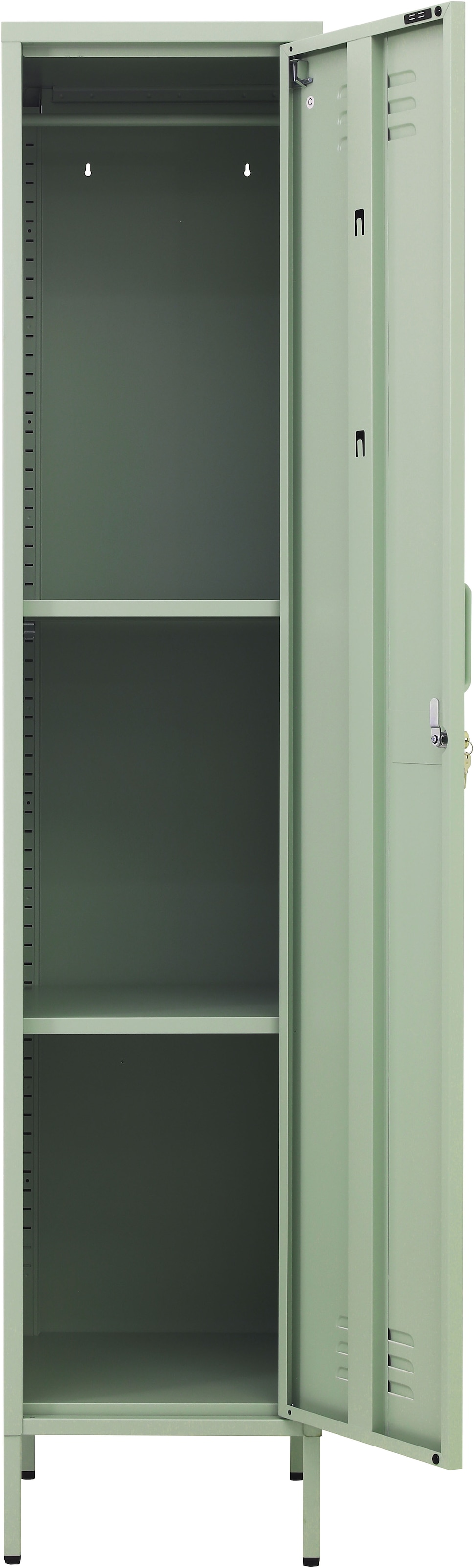 OTTO home Drehtürenschrank »Siena Kleiderschrank Schrank Metallschrank Mehrzweckschrank Spind« in 4 Farben aus Metall Stahlschrank,  in der Höhe verstellbar, abschließbar Bestseller Otto´s Choice