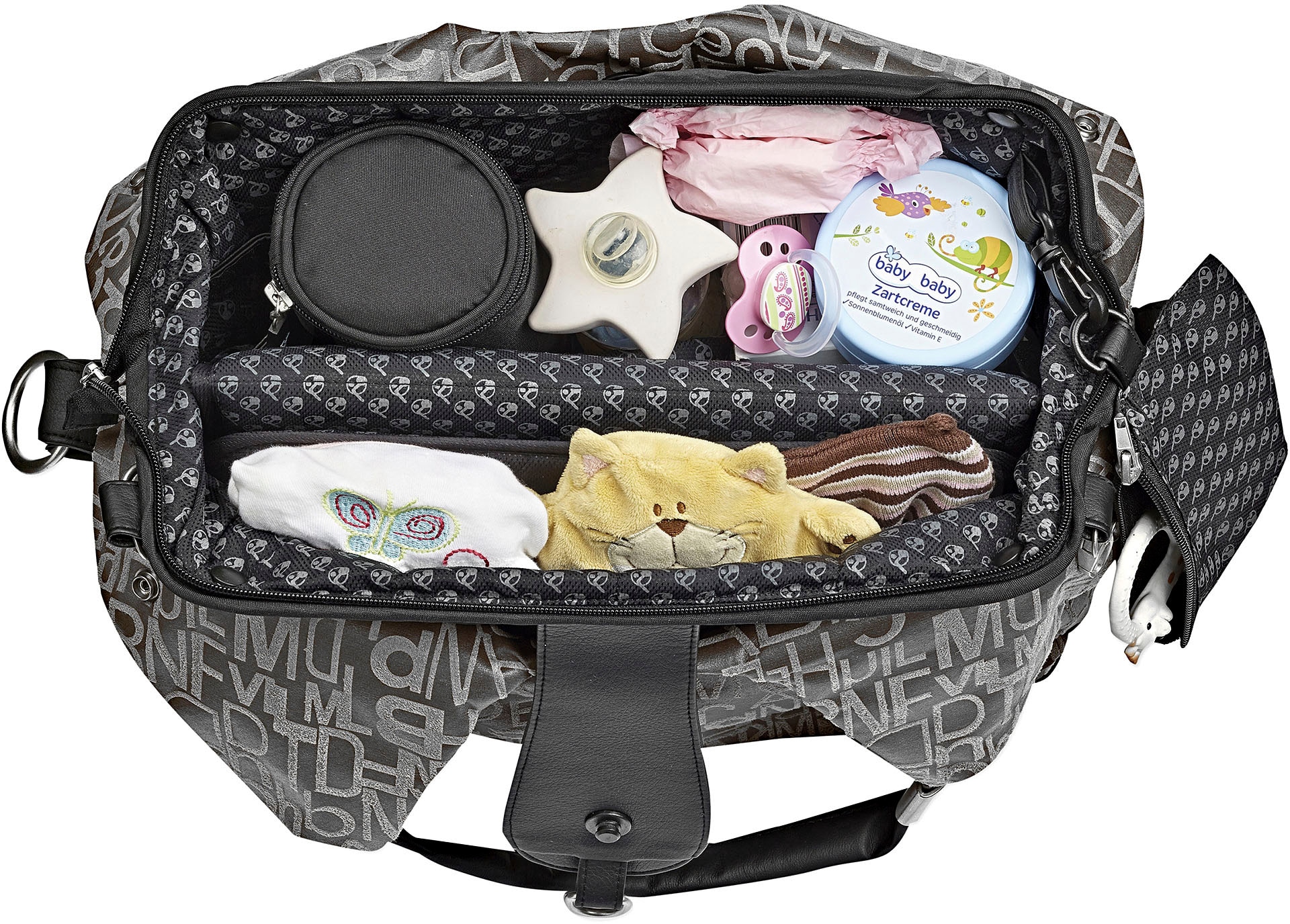 Gesslein Wickeltasche »N°5, farn«, mit Wickelauflage und Flaschenhalter, Made in Germany