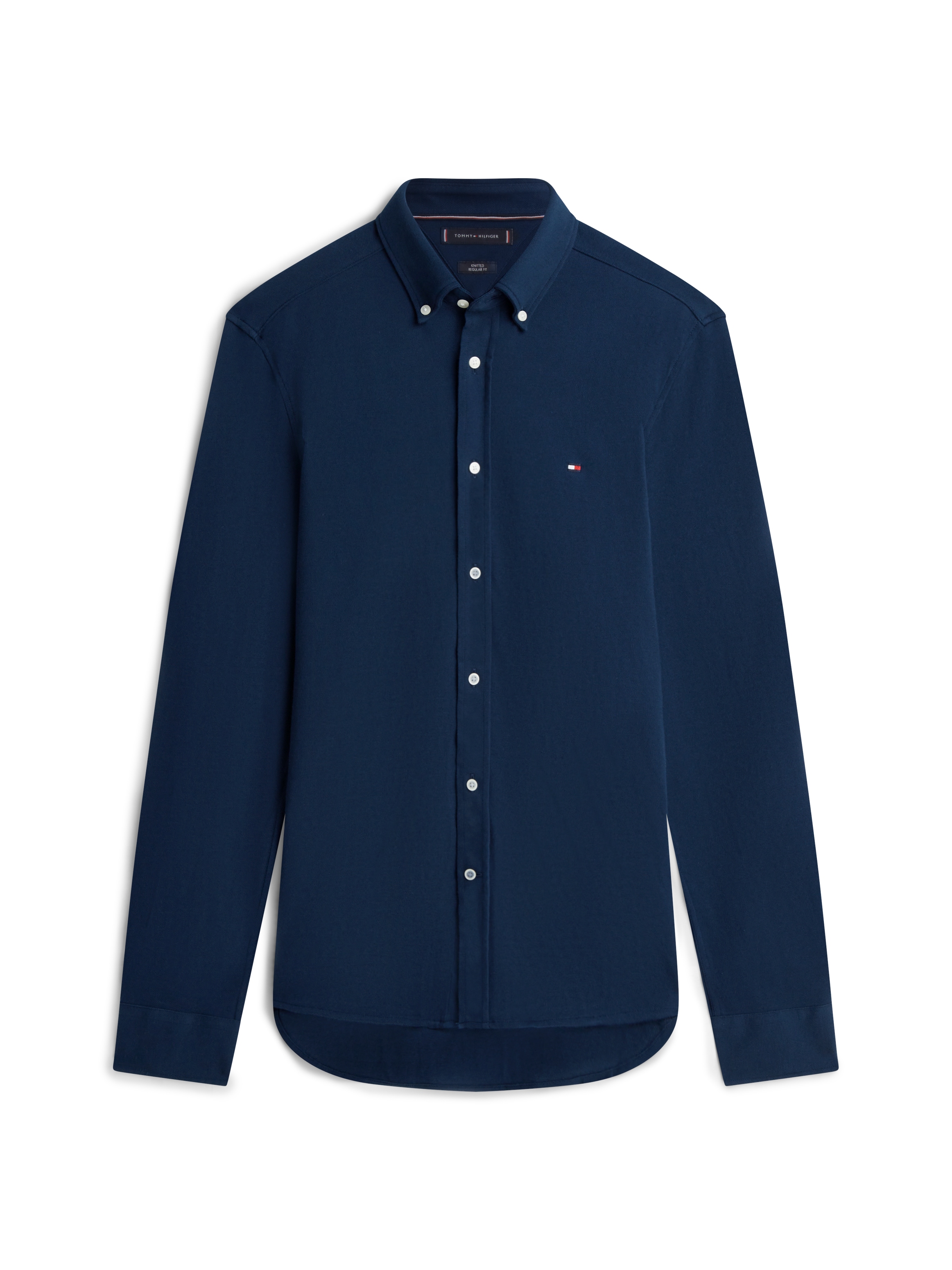 Tommy Hilfiger Langarmhemd »KNIT PIQUE FEATHERWEIGHT«