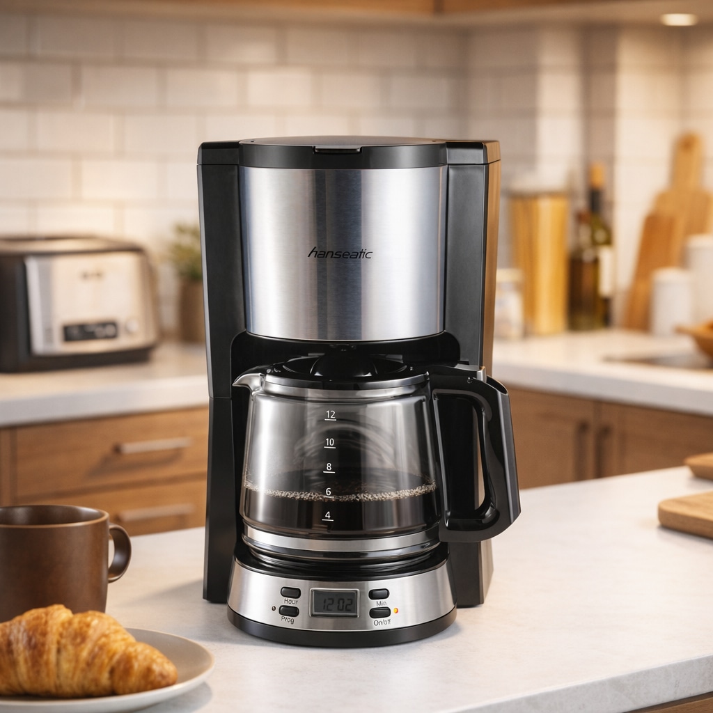 Hanseatic Filterkaffeemaschine »HCMD151000SD« 1,5 l Kaffeekanne Papierfilter 1x4 mit Timerfunktion