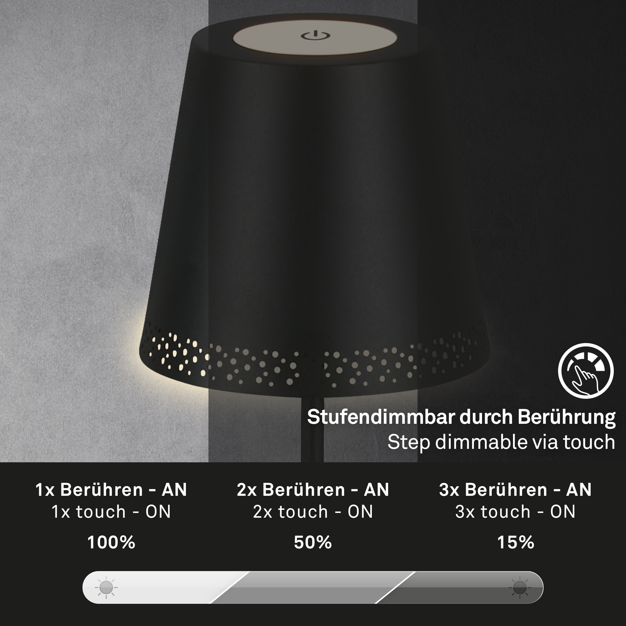 Briloner Leuchten Stehlampe »Stehleuchte KIKI« LED-Board | LED-Modul