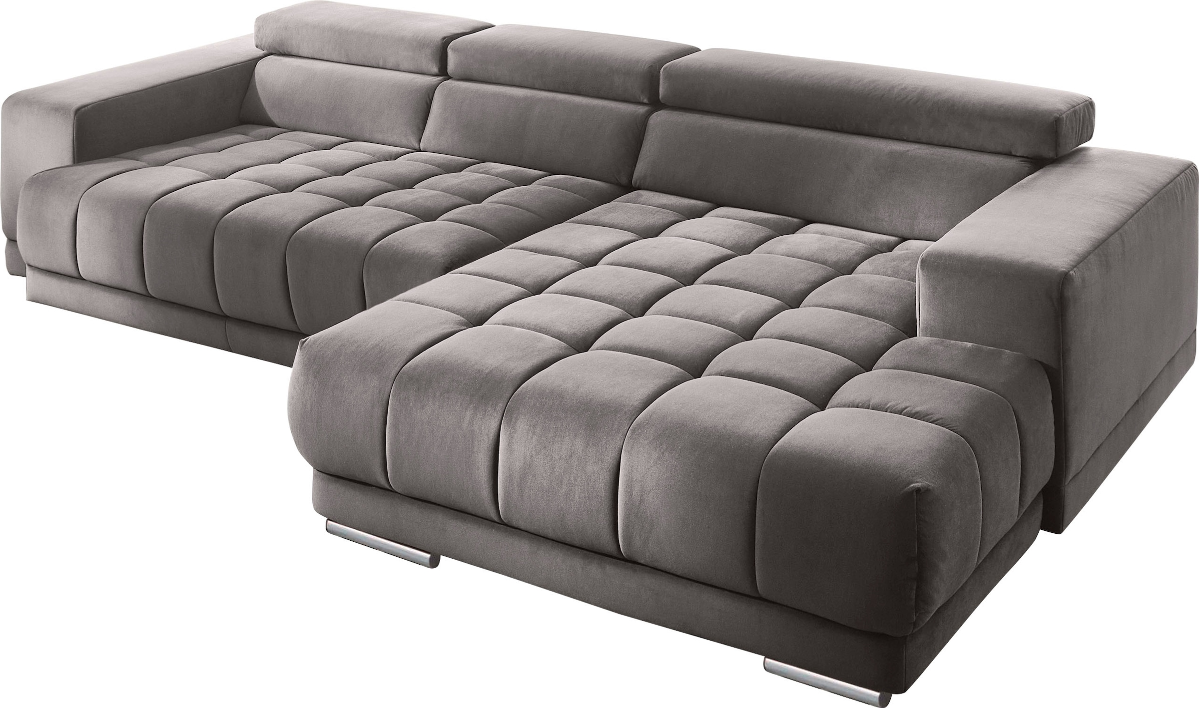 Die PlanBar Ecksofa »MP-IN15053 L-Form extra breiter Schenkel«, mit Kopfteilverstellung, wahlweise mit manueller Vorziehbank