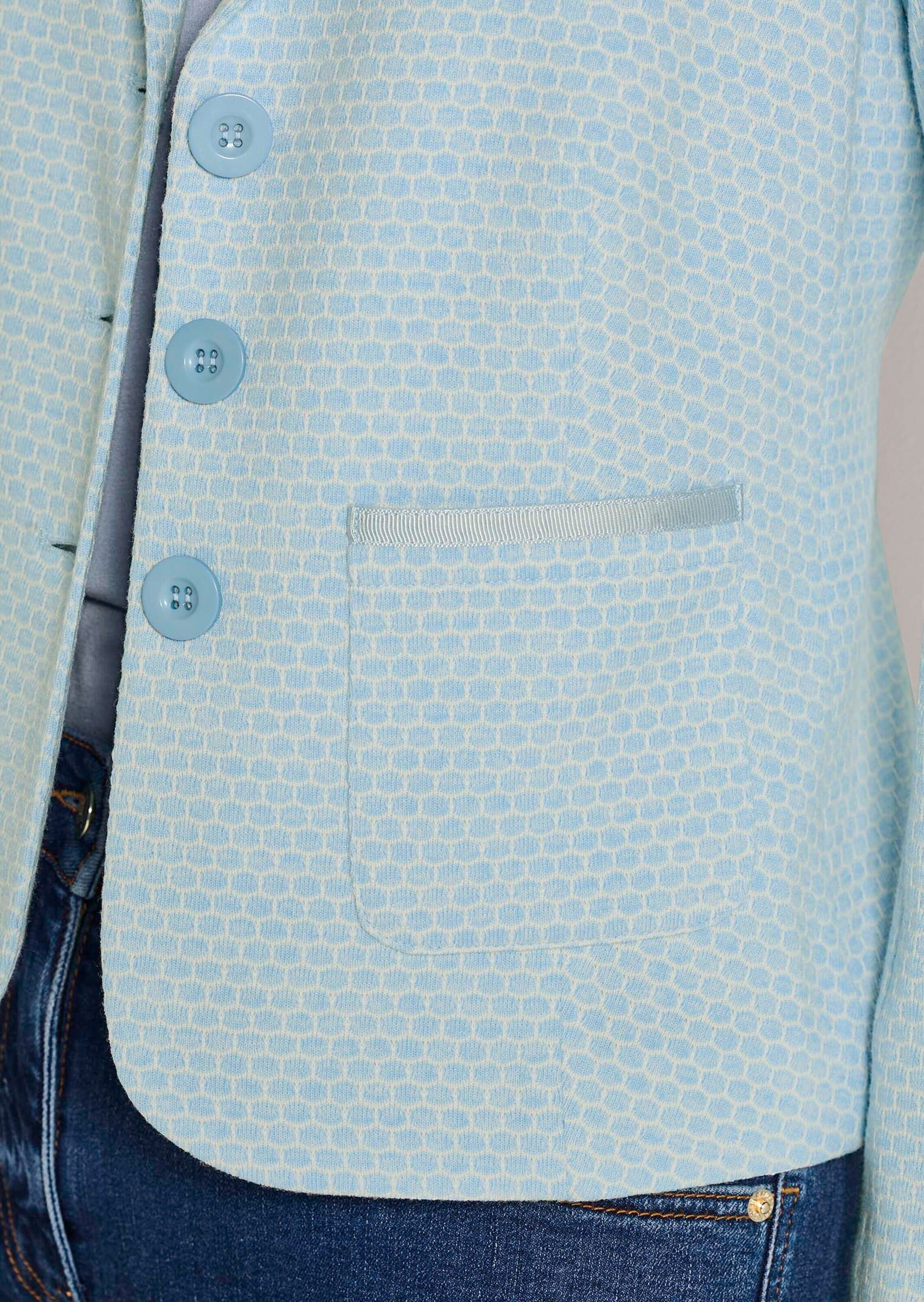 MADELEINE Jackenblazer »Jerseyblazer Kurzblazer mit Wabenmuster« Strukturjersey