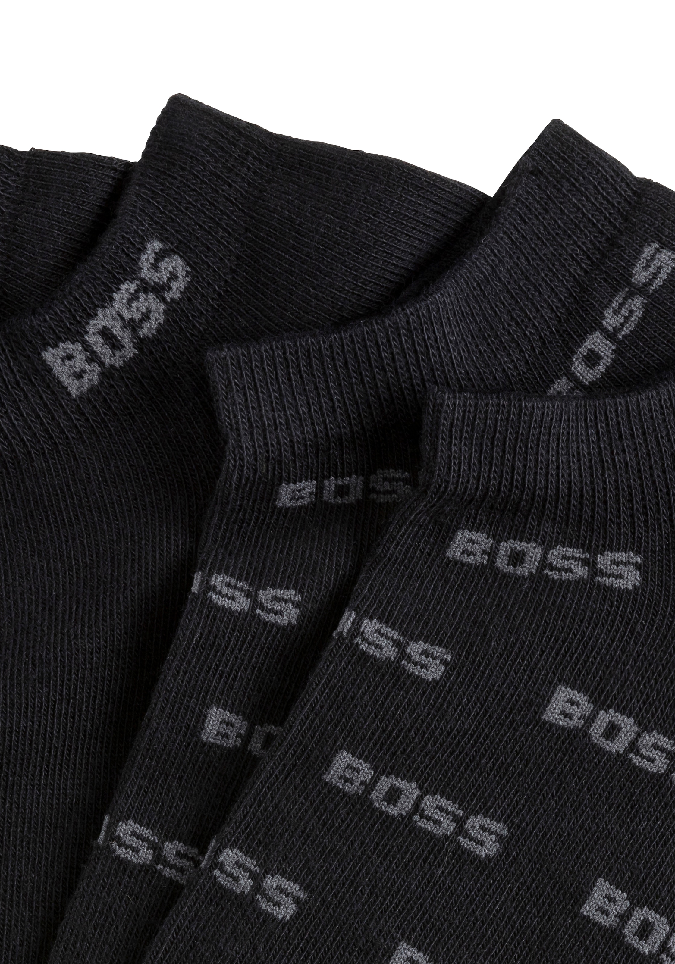 BOSS Freizeitsocken »2P AS Allover CC«, (Packung, 2er), mit Logostickereien