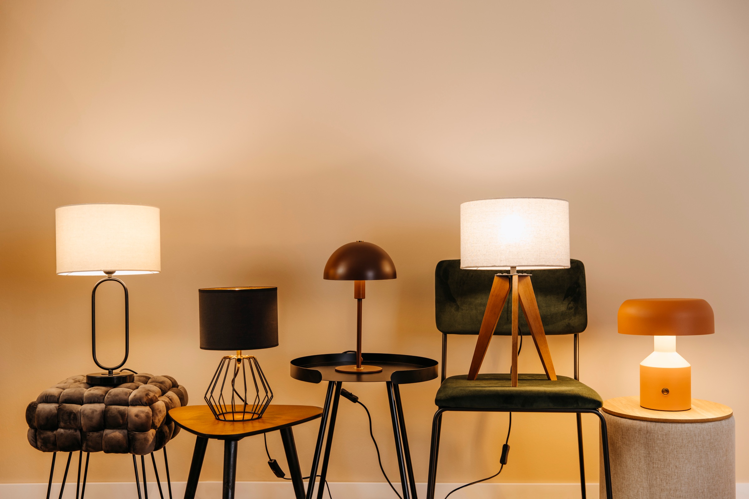 Guido Maria Kretschmer Home&Living Tischleuchte »Zeria«, Tischlampe mit Fuß  aus Marmor, Stoff-Schirm kaufen online bei OTTO