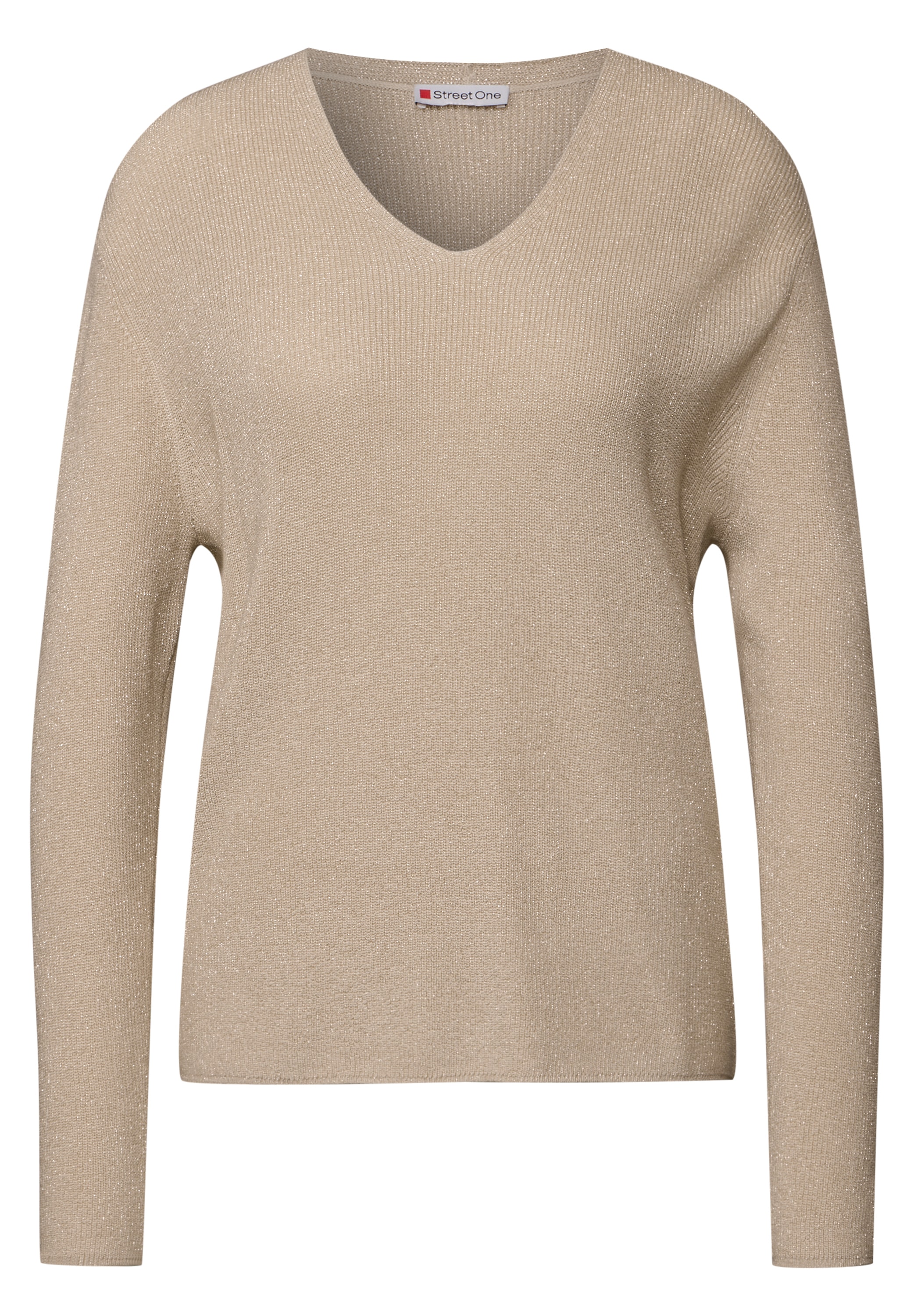 STREET ONE Strickpullover, mit metallisierten Fasern
