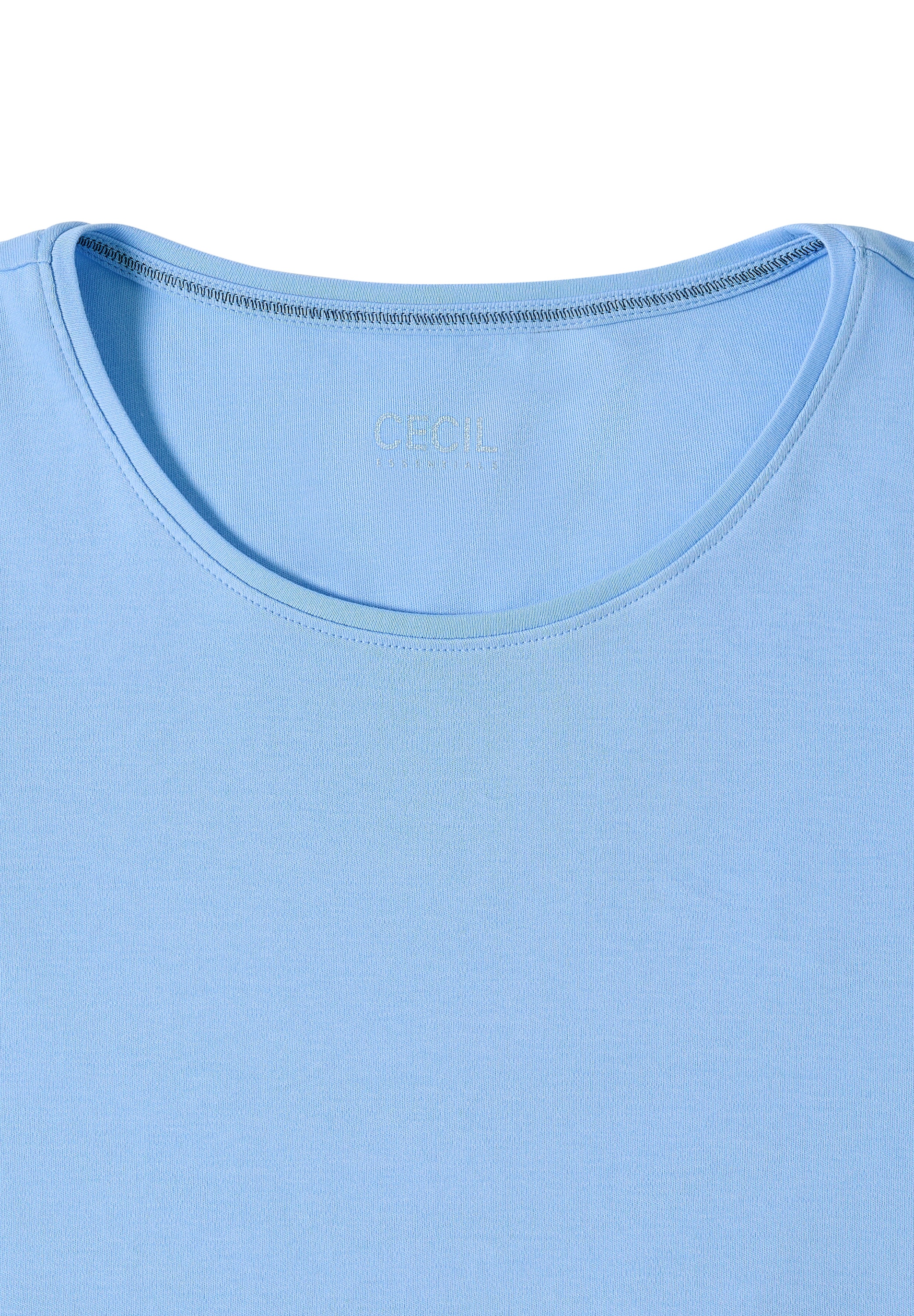 Cecil Rundhalsshirt »Style Lena«, mit Halbärmeln