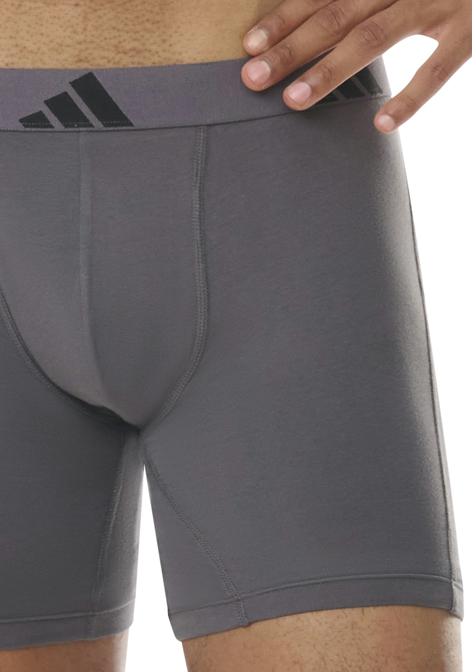 adidas Sportswear Boxershorts »Active Flex Cotton«, (3er Pack), mit etwas längerem Bein