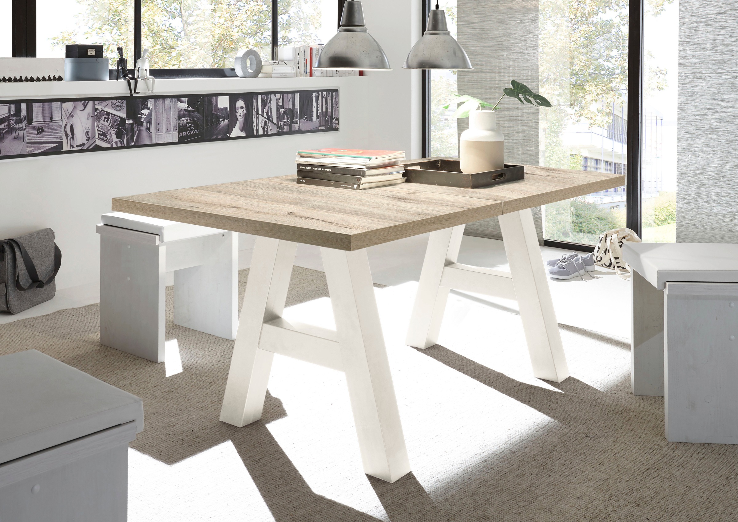 Mäusbacher Esstisch »Mister TOPSELLER!«, (OTTOs Choice), mit Auszug (160-210 cm), Gestell in A-Form
