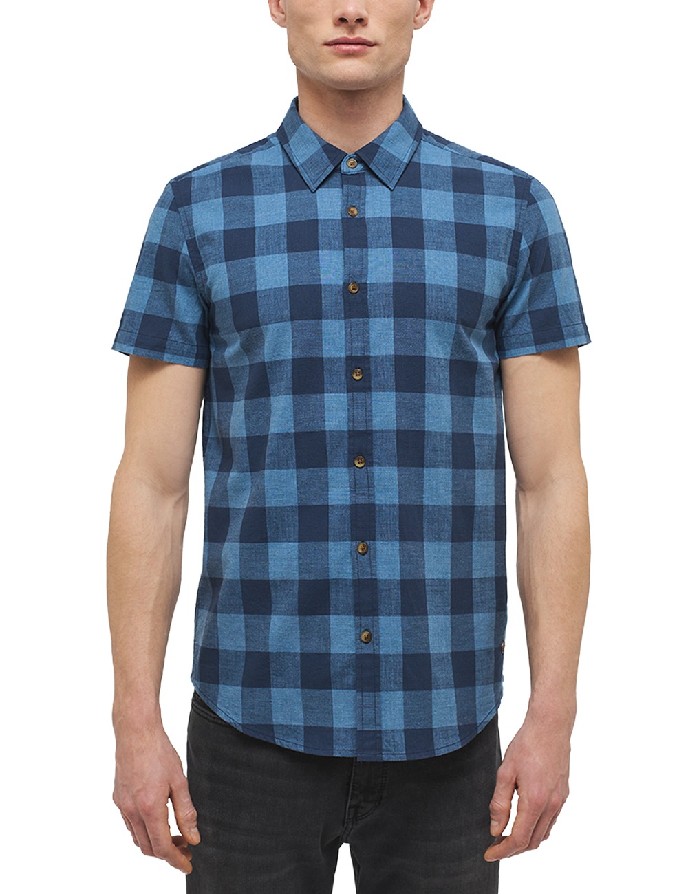 MUSTANG Kurzarmhemd »Chris Denim Check«