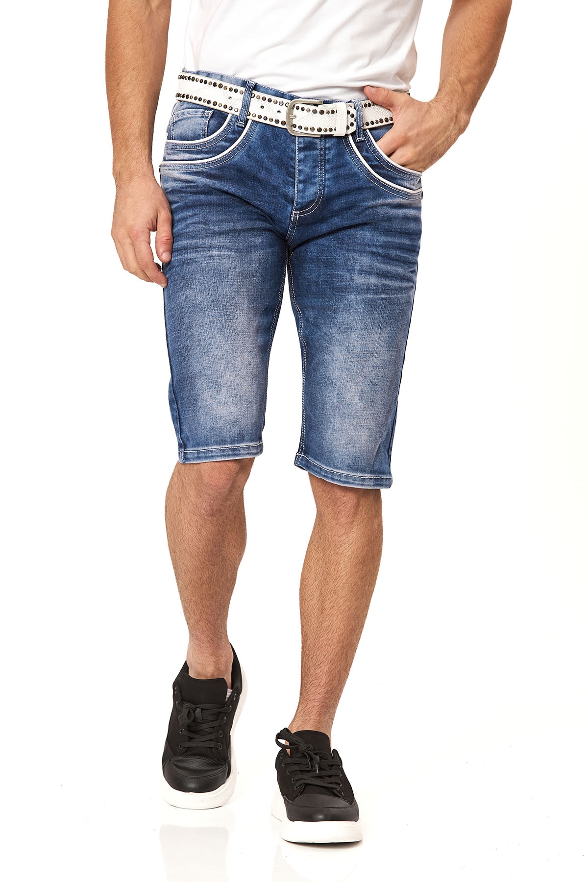Cipo & Baxx Jeansbermudas Baumwolle, regular fit