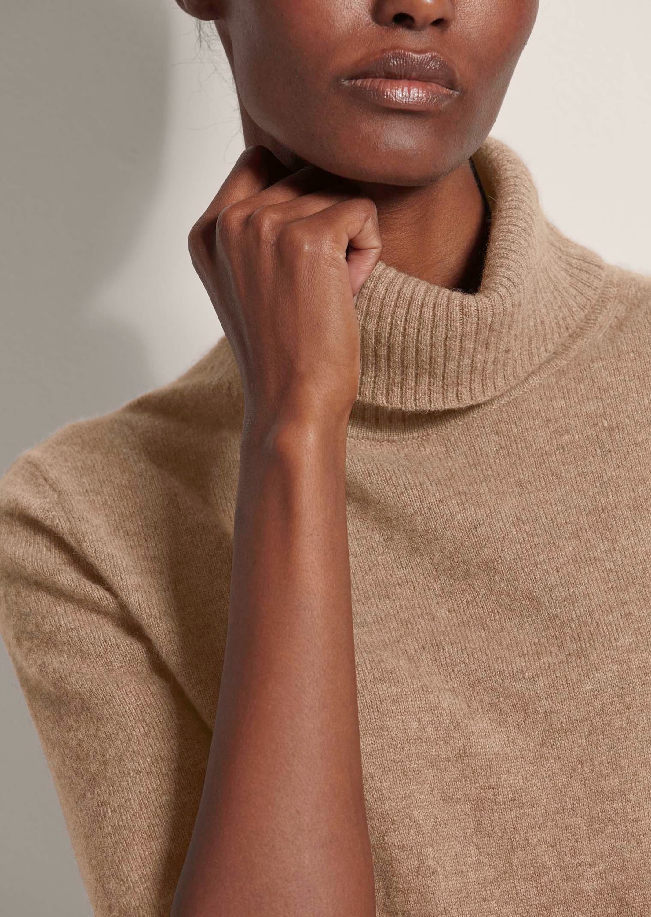 MADELEINE Longpullover »Pullover Kaschmirpullover mit Rollkragen«