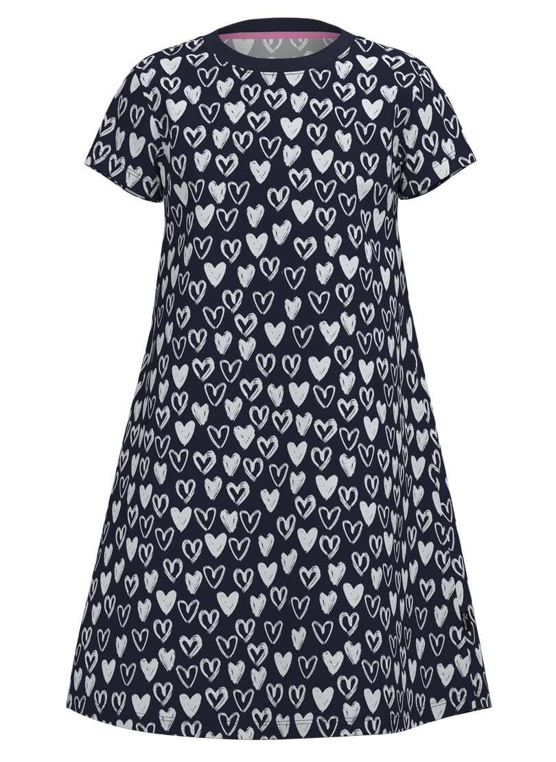Trigema Jerseykleid »TRIGEMA Kleid mit süßen Herz Motiven« 1 tlg.