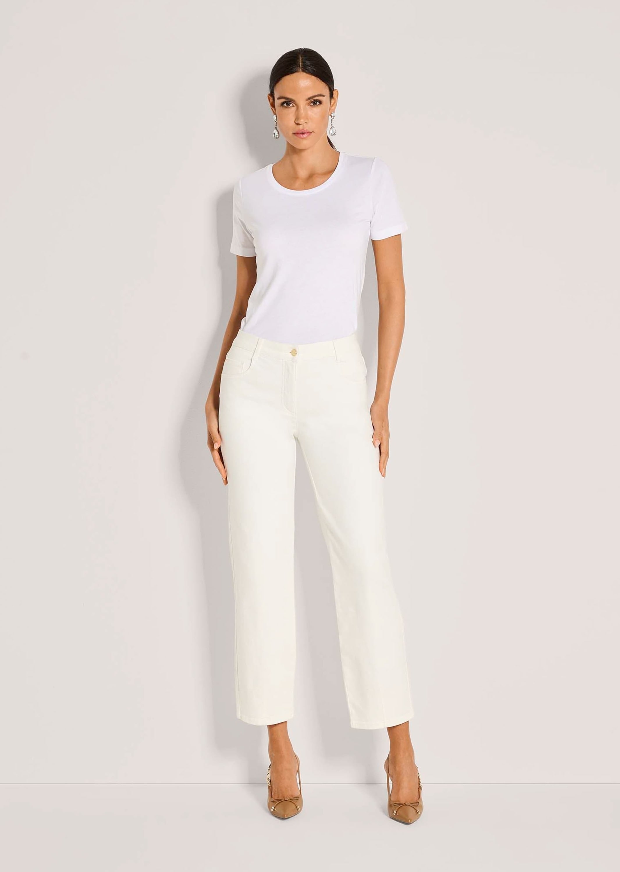 MADELEINE Regular-fit-Jeans »Jeans Baumwollhose mit Saumabnähern«