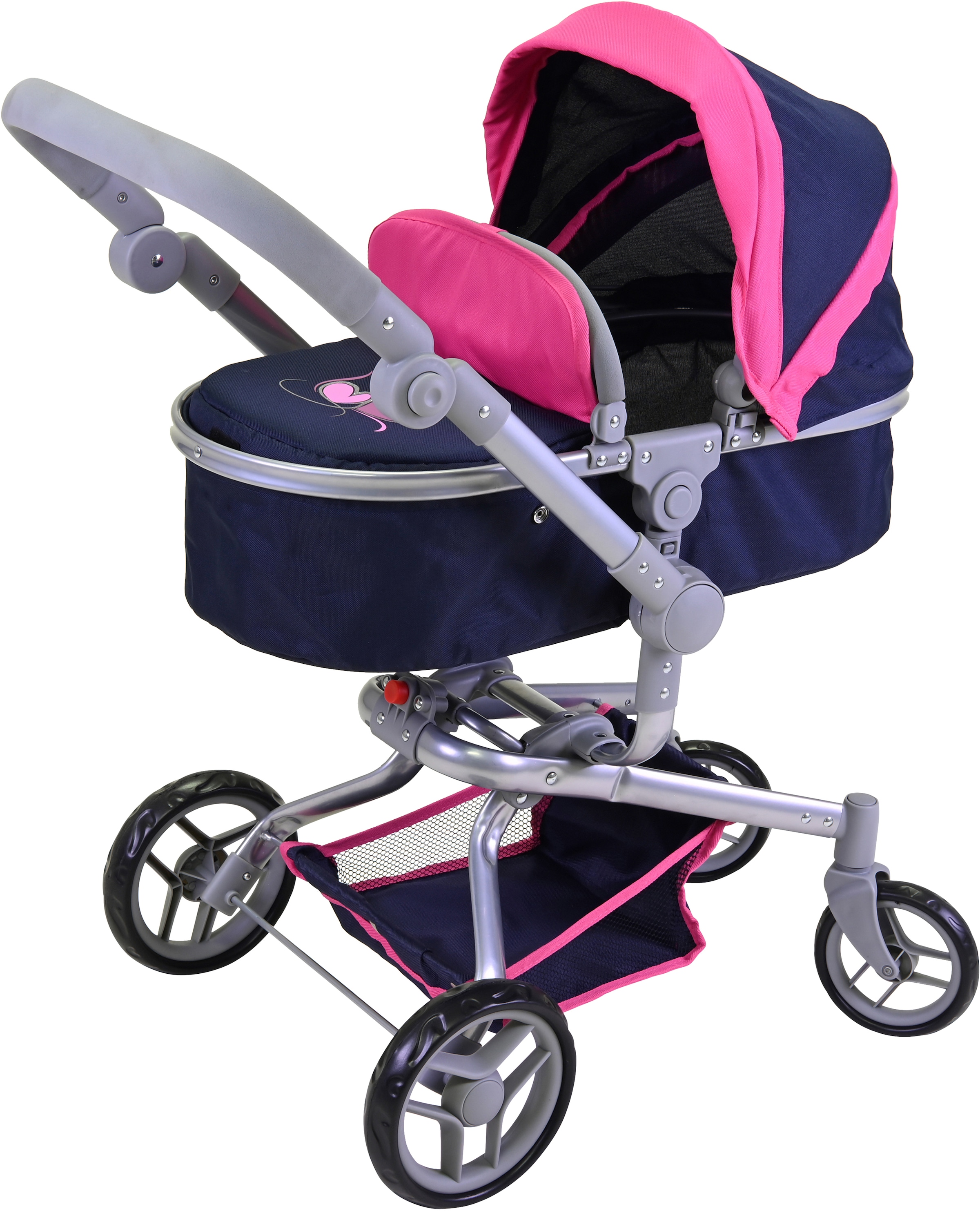 Knorrtoys® Kombi-Puppenwagen »Boonk - Flying Hearts Blue«