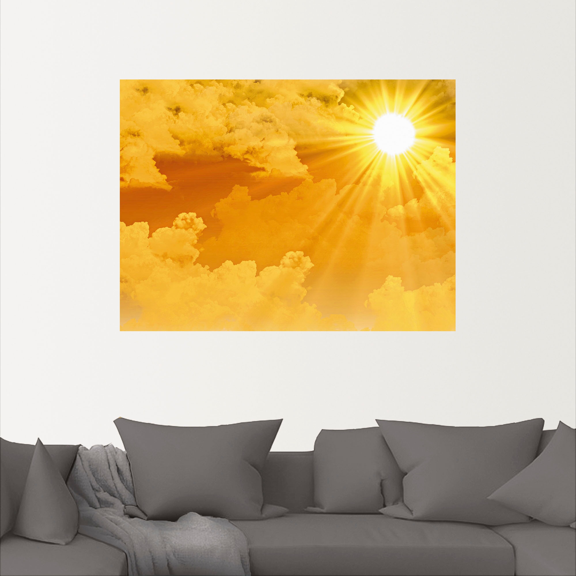 Artland Wandbild »Warme Sonnenstrahlen«, Himmel, (1 St.), als Leinwandbild, Poster, Wandaufkleber in verschied. Größen