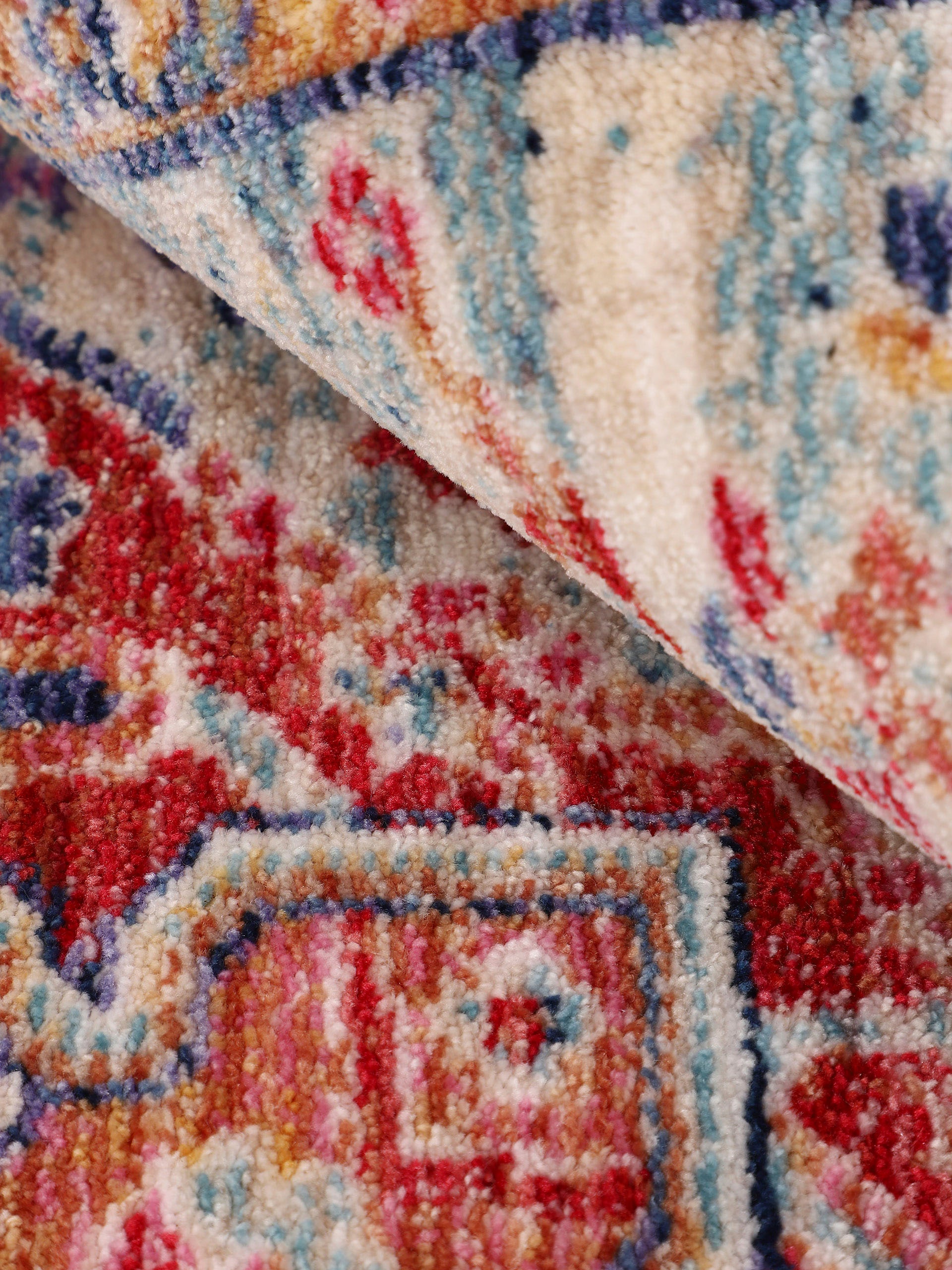 carpetfine Teppich »Phoenix«, rechteckig, 6 mm Höhe, Vintage Orient Look, mit Fransen, Wohnzimmer