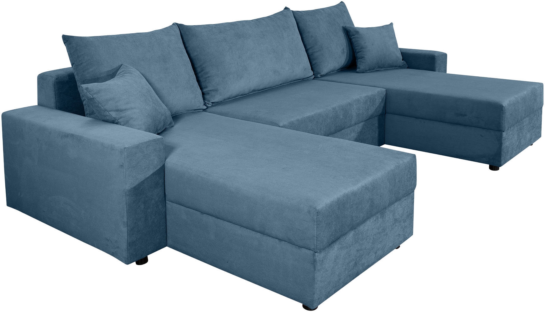 COLLECTION AB Wohnlandschaft »Pico U-Form« Wohnlandschaft,2 X Ottomane,Polyätherschaum Polsterung