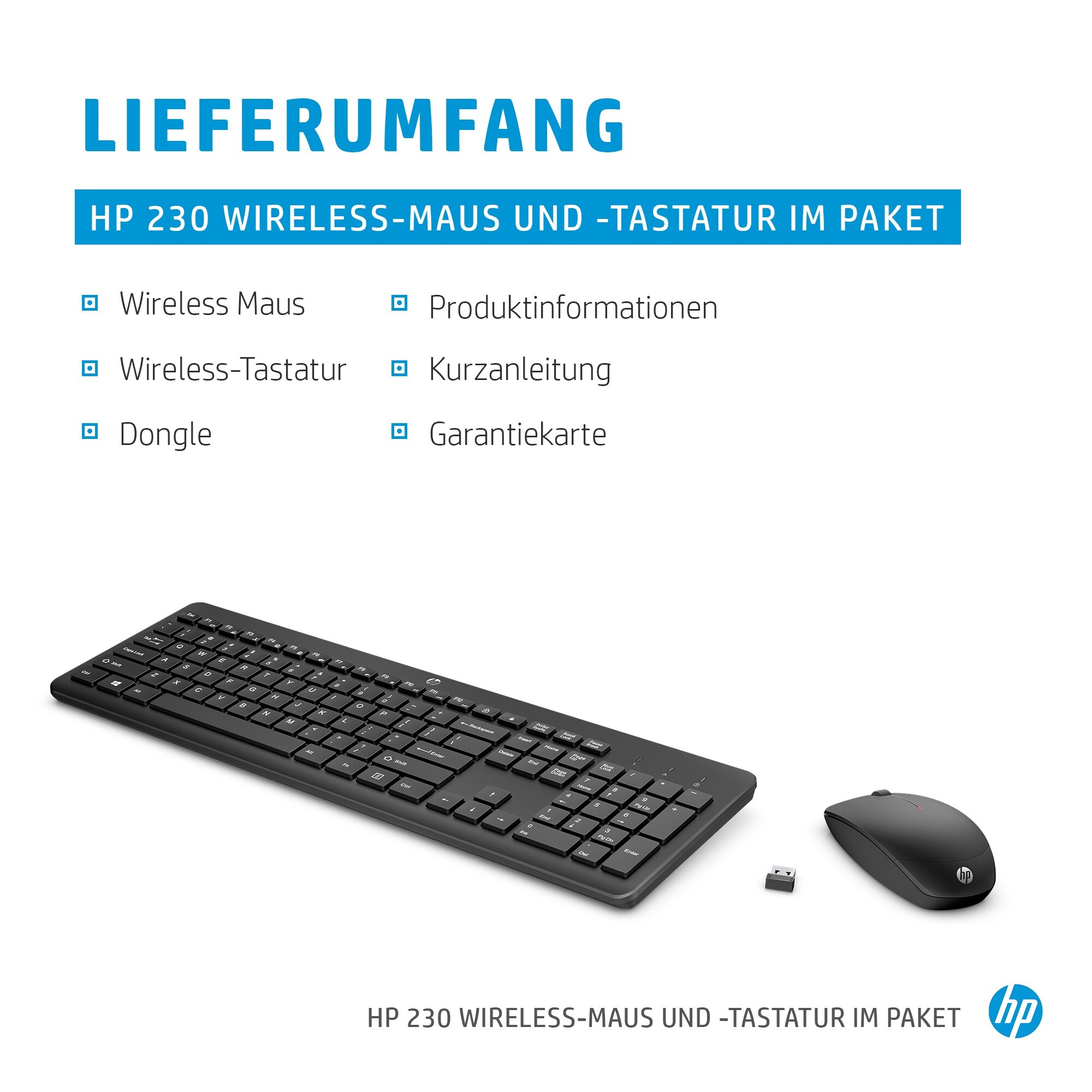 HP Tastatur- und Maus-Set »230«