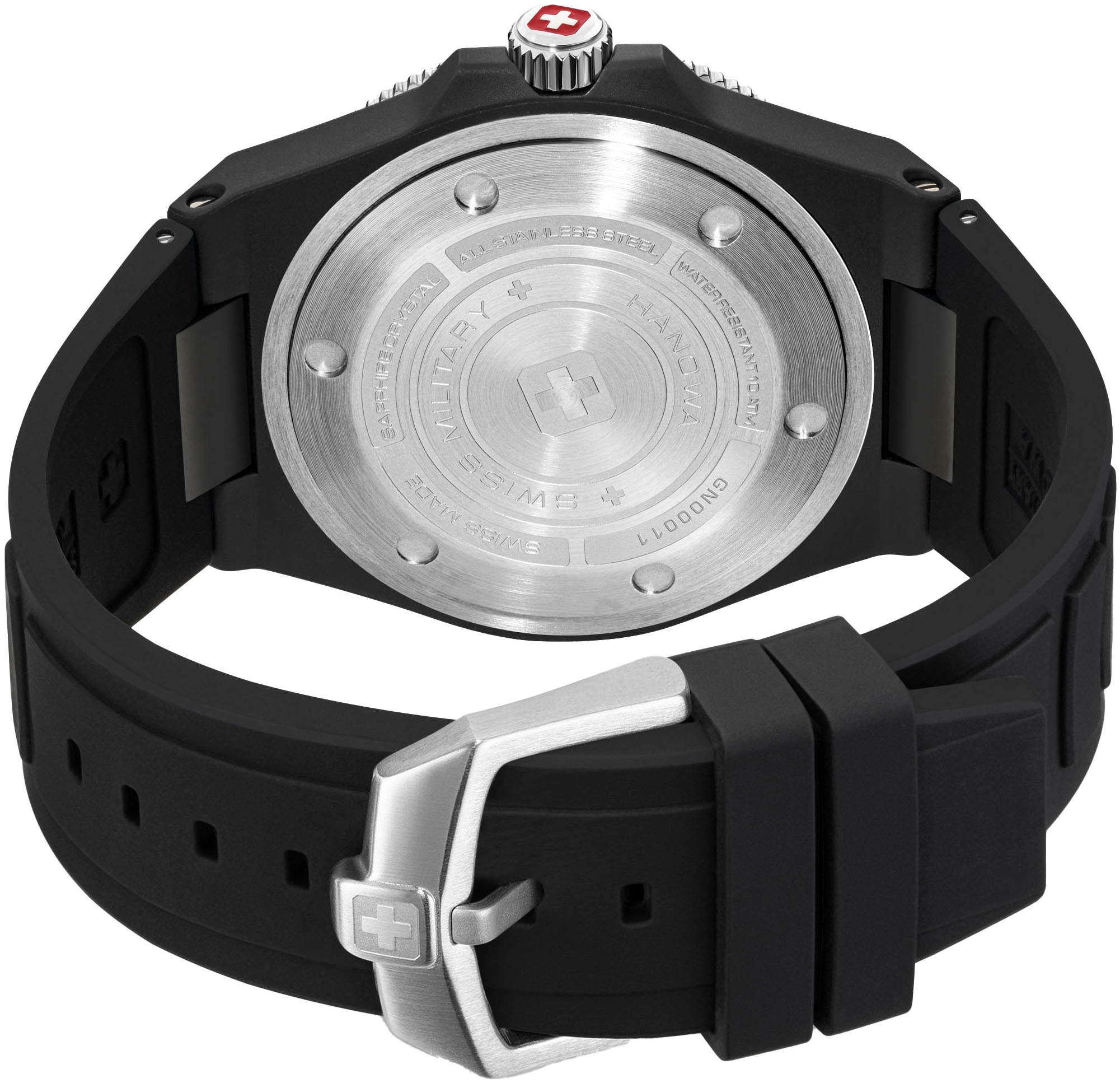 Swiss Military Hanowa Quarzuhr »OCEAN PIONEER«, Armbanduhr, Herrenuhr, Swiss Made, Datum, Saphirglas