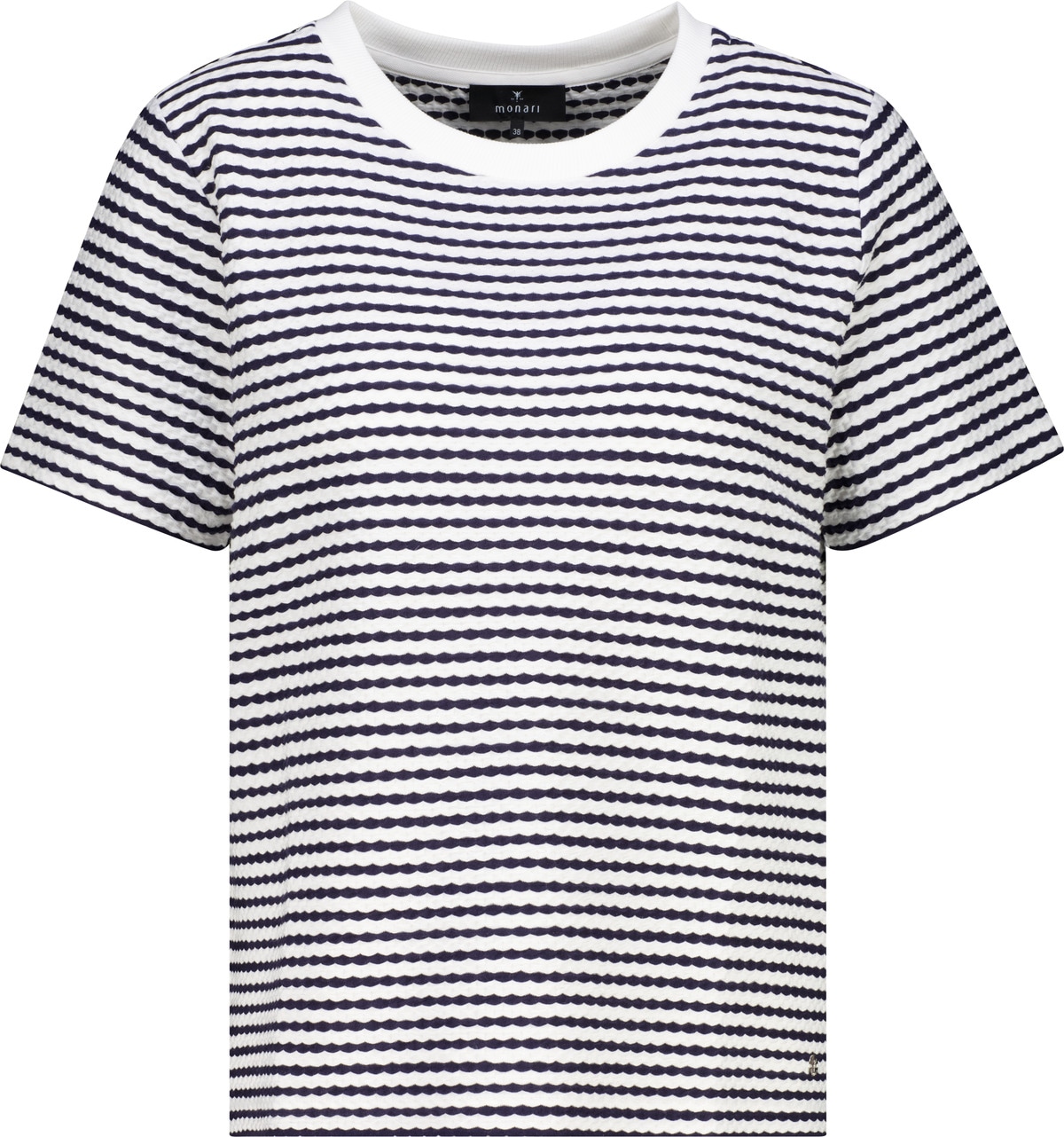 Monari T-Shirt »Shirt Struktur« Rundhalsausschnitt, Strukturmuster, Regular Fit