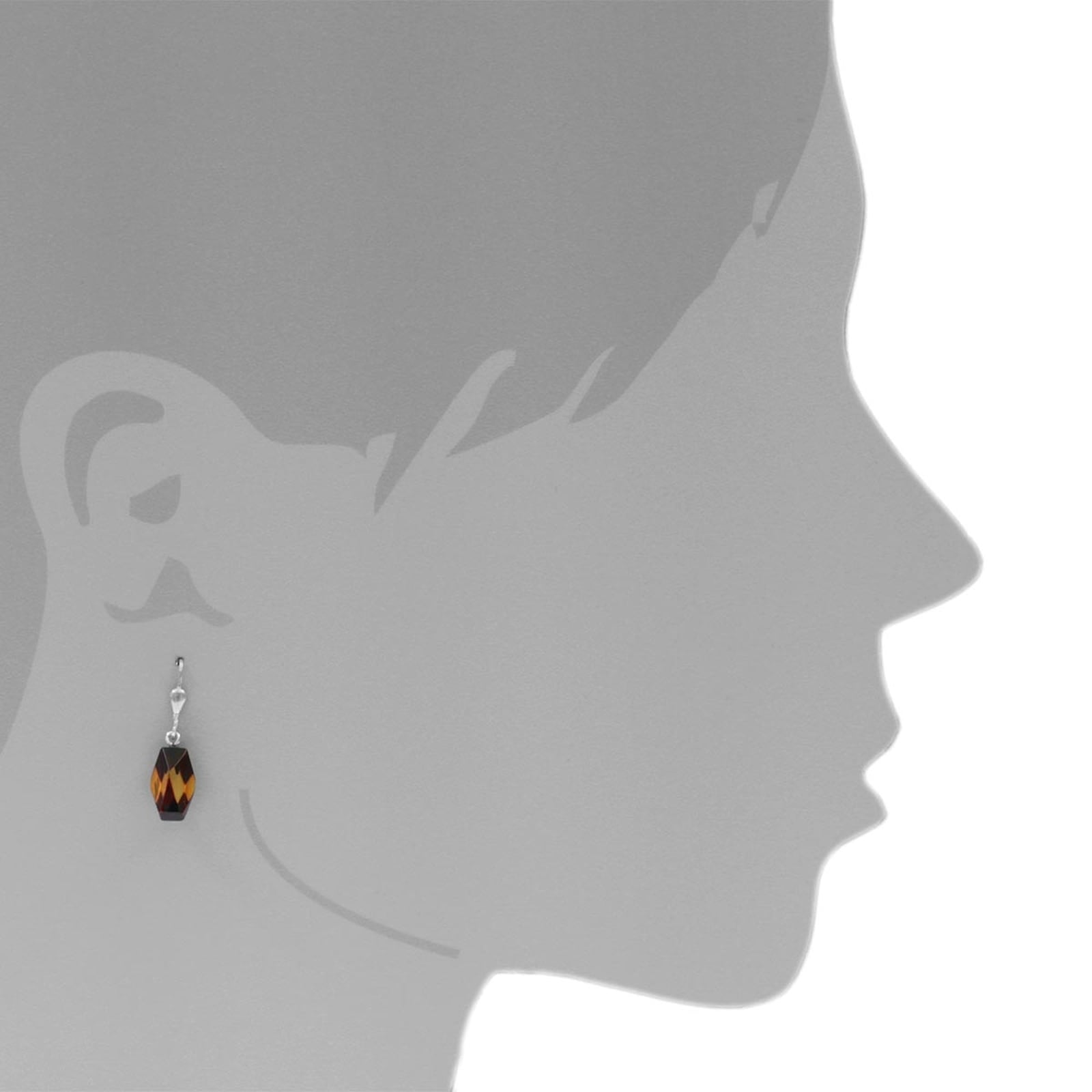 OSTSEE-SCHMUCK Paar Ohrhänger »- Yamilla - Silber 925/000 - Bernstein«