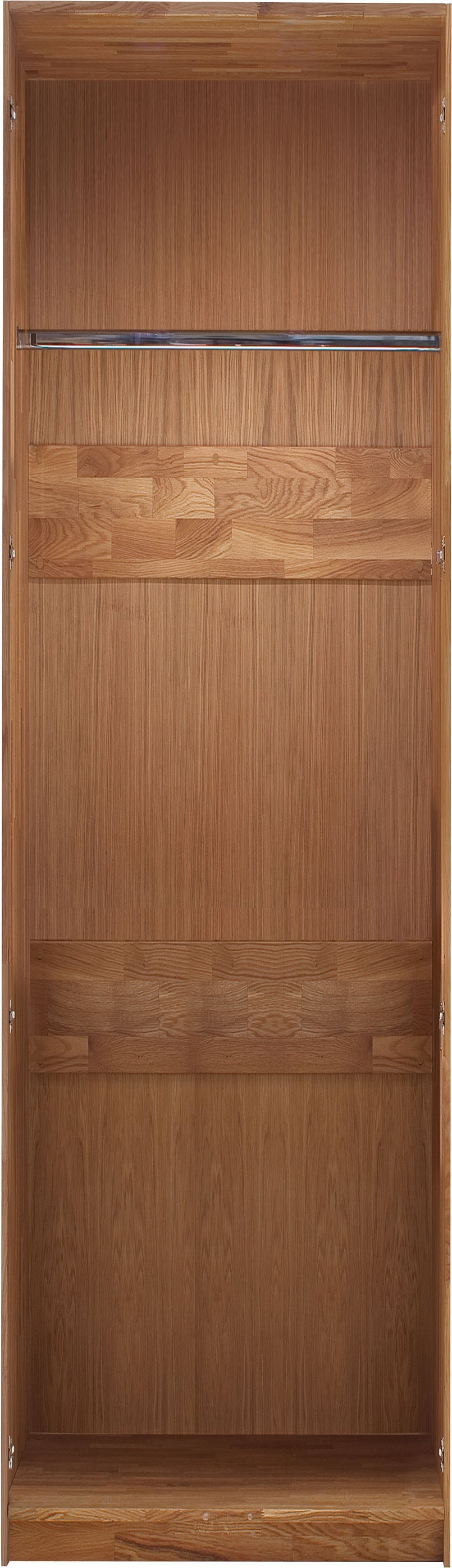 Home affaire Drehtürenschrank »Chamara«, aus massivem Eichenholz, in unterschiedlichen Breiten, Höhe 218 cm