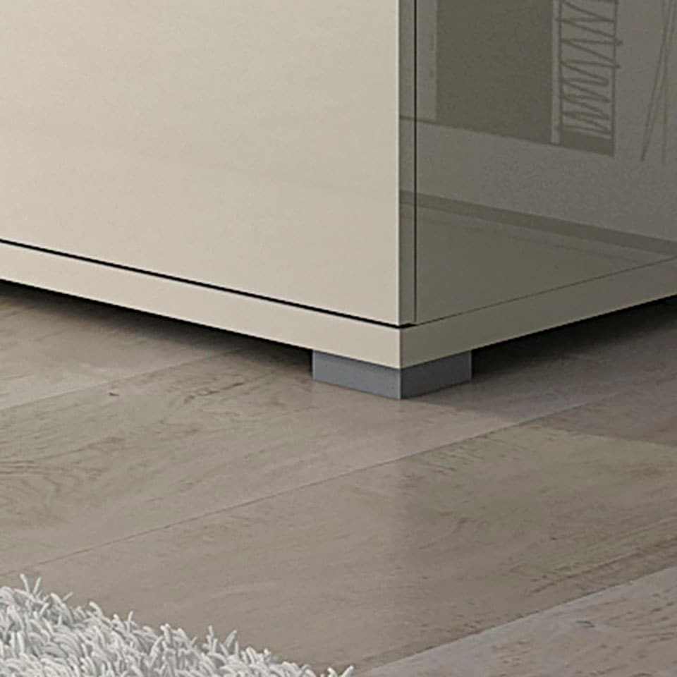 Places of Style Highboard »Piano Vitrine«, UV lackiert, Soft-Close Funktion